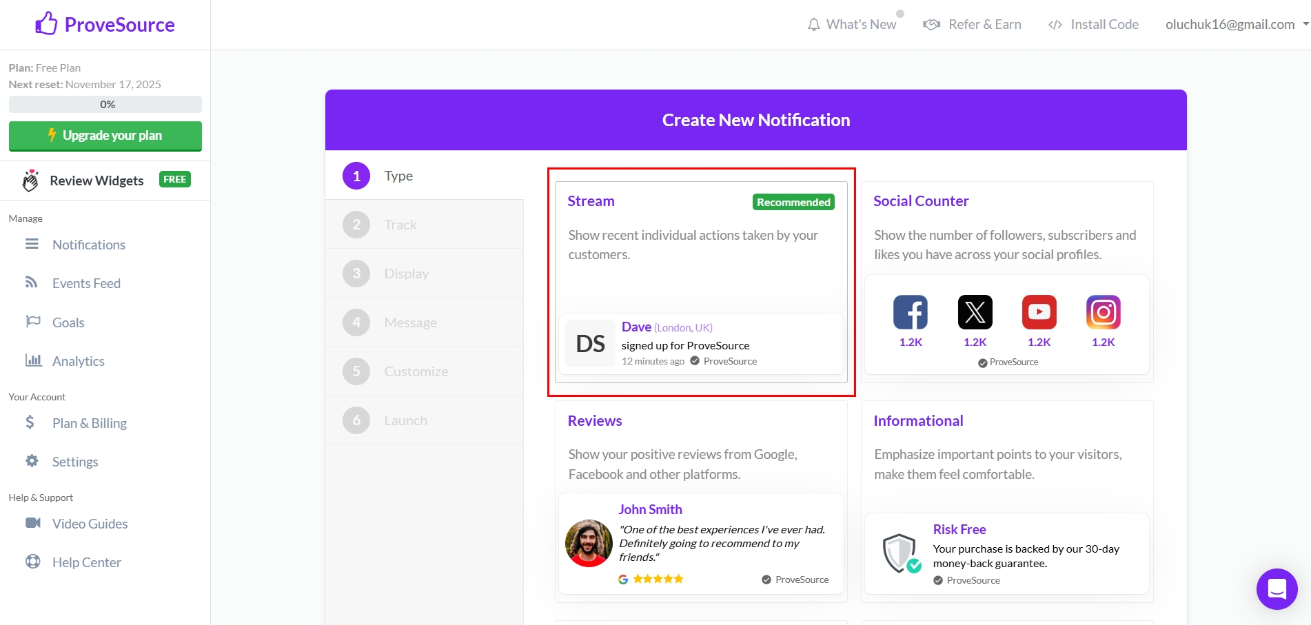 How to Connect Facebook with ProveSource | Data Destination account connection