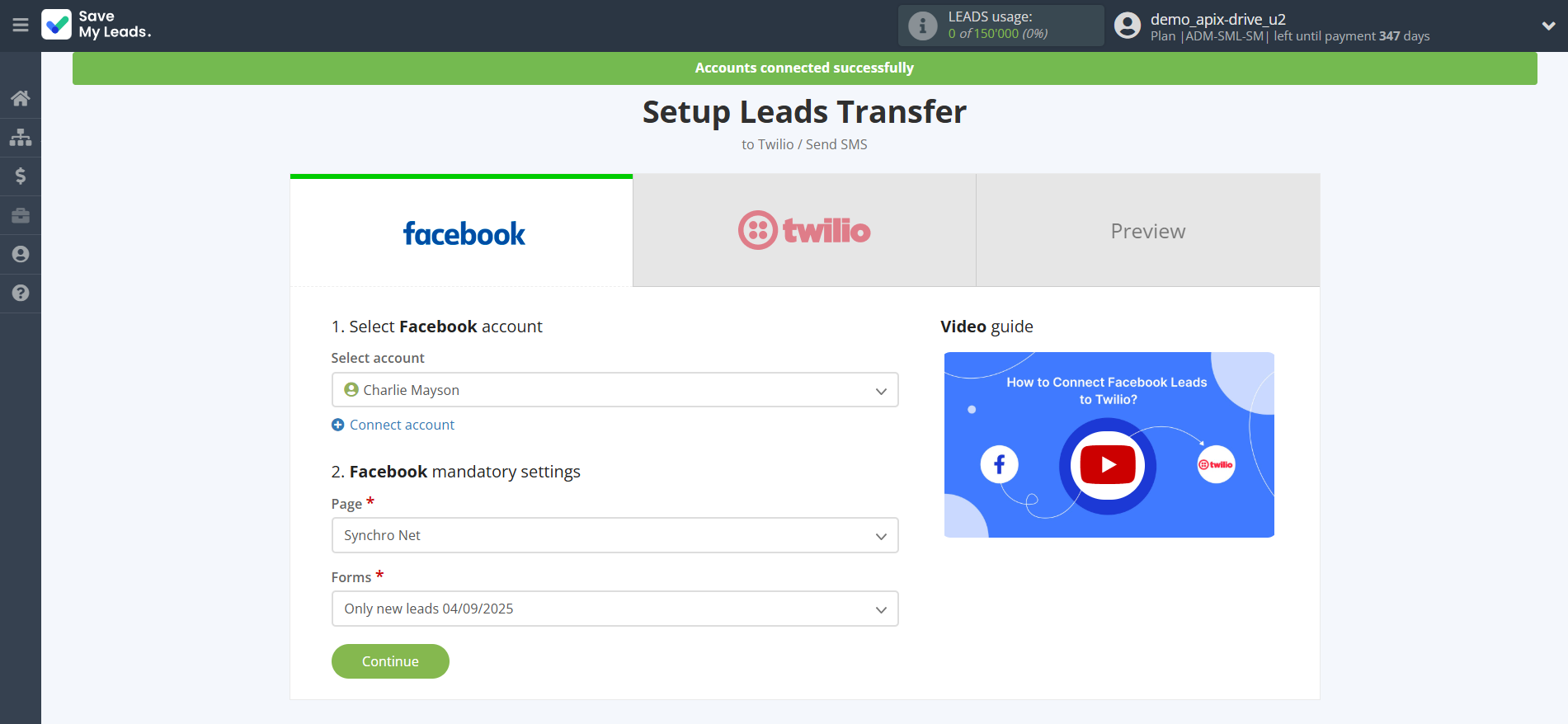 How to Connect Facebook with Twilio | Data Source account connection How to Connect Facebook with Twilio | Data Source account connection