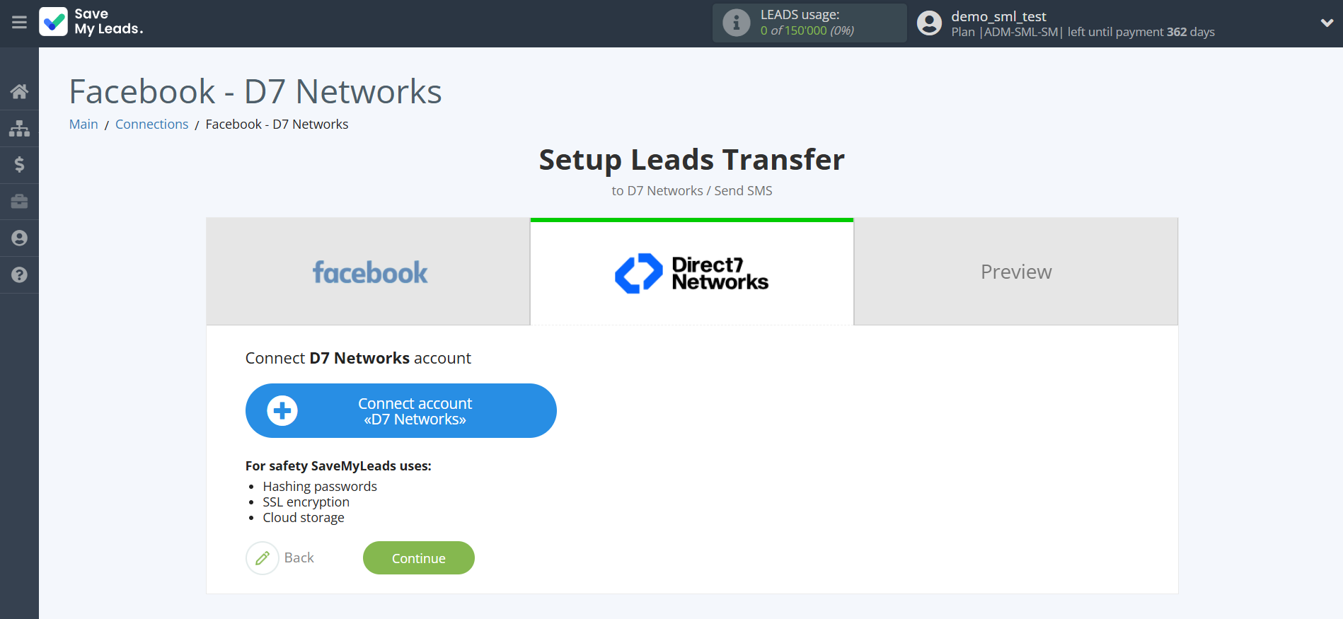 How to Connect Facebook with D7 Networks | Data Destination account connection How to Connect Facebook with D7 Networks | Data Destination account connection