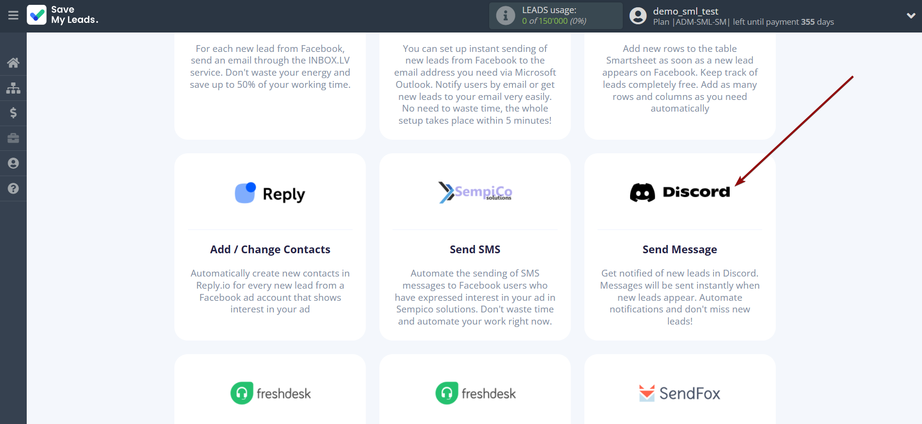 How to Connect Facebook with Discord | Data Destination system selection How to Connect Facebook with Discord | Data Destination system selection