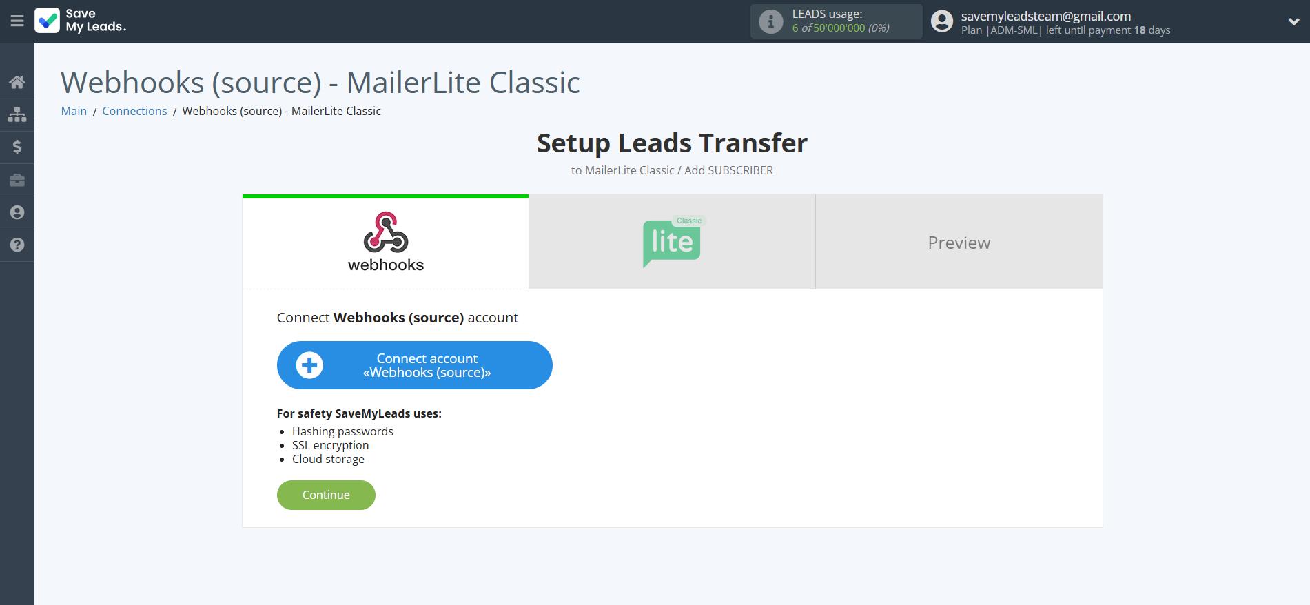 How to Connect Webhooks with MailerLite Classic | Data Source account How to Connect Webhooks with MailerLite Classic | Data Source account