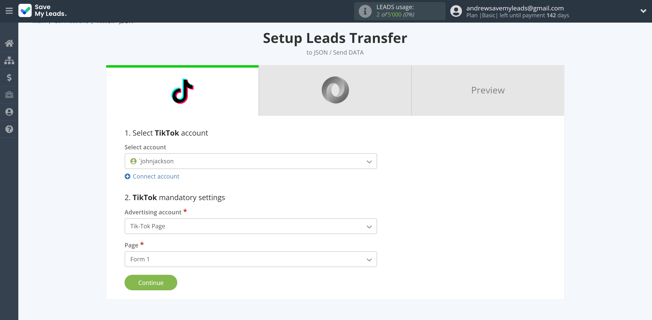How to Connect TikTok with JSON | Data Source account connection How to Connect TikTok with JSON | Data Source account connection