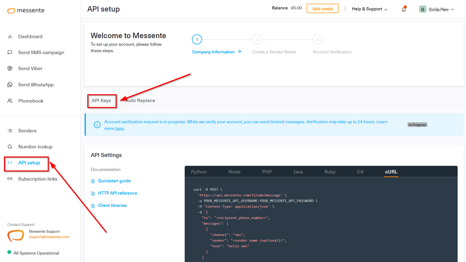 How to Connect Facebook with Messente | Data Destination account connection