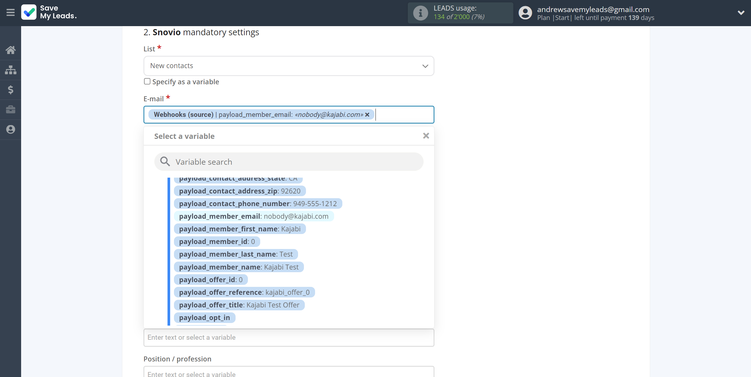 How to Connect Webhooks with Snovio Add Contact | Assigning fields How to Connect Webhooks with Snovio Add Contact | Assigning fields