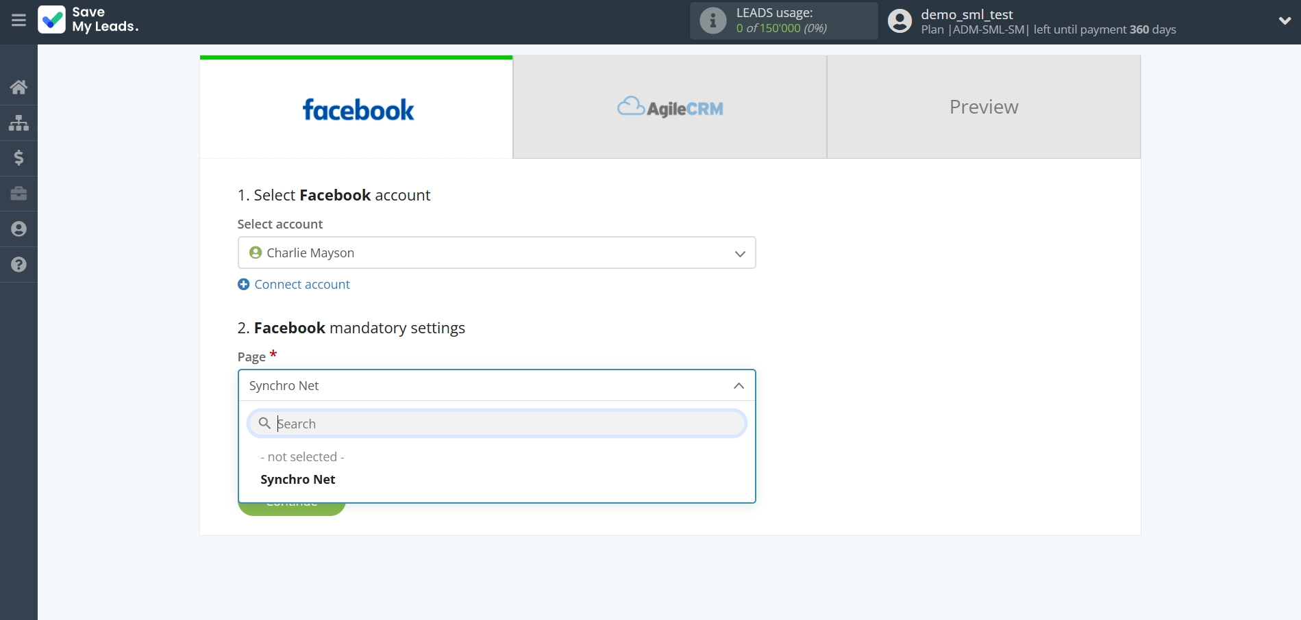 How to Connect Facebook with AgileCRM Create Contacts | Data Source account connection How to Connect Facebook with AgileCRM Create Contacts | Data Source account connection