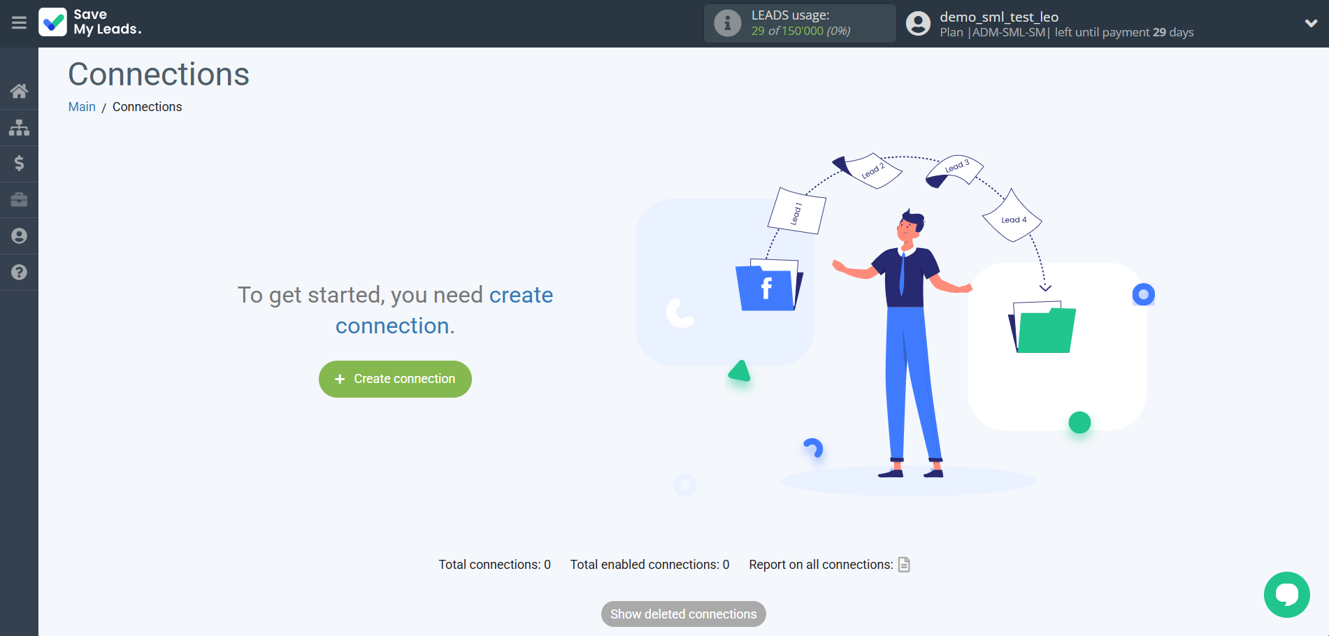 How to Connect Facebook with ConvesioConvert | Create connection