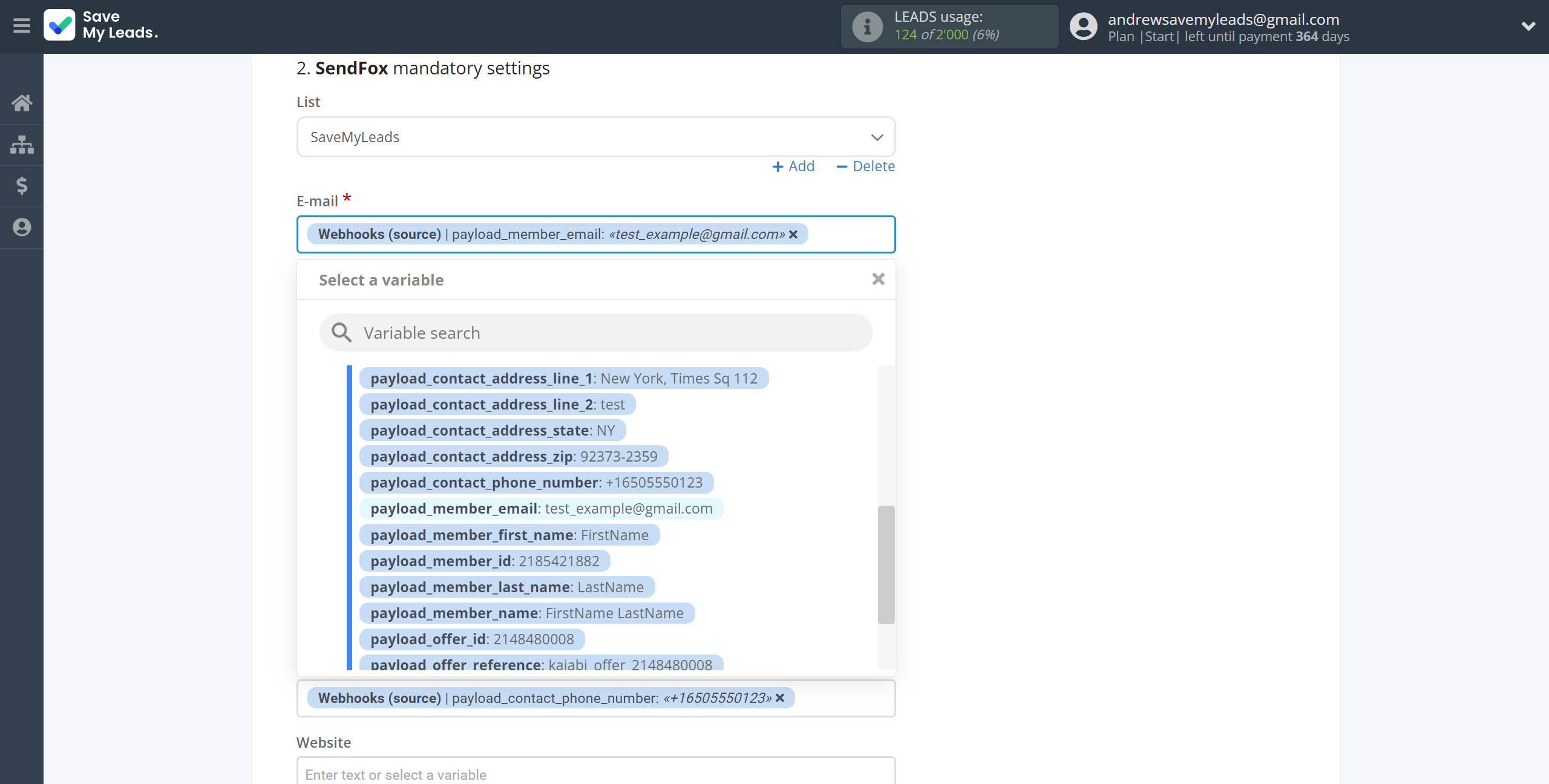 How to Connect Webhooks with SendFox | Assigning fields How to Connect Webhooks with SendFox | Assigning fields
