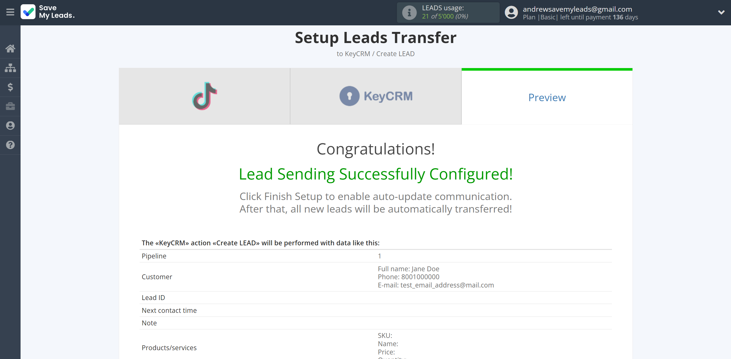 How to Connect TikTok with KeyCRM Create Lead | Test data How to Connect TikTok with KeyCRM Create Lead | Test data