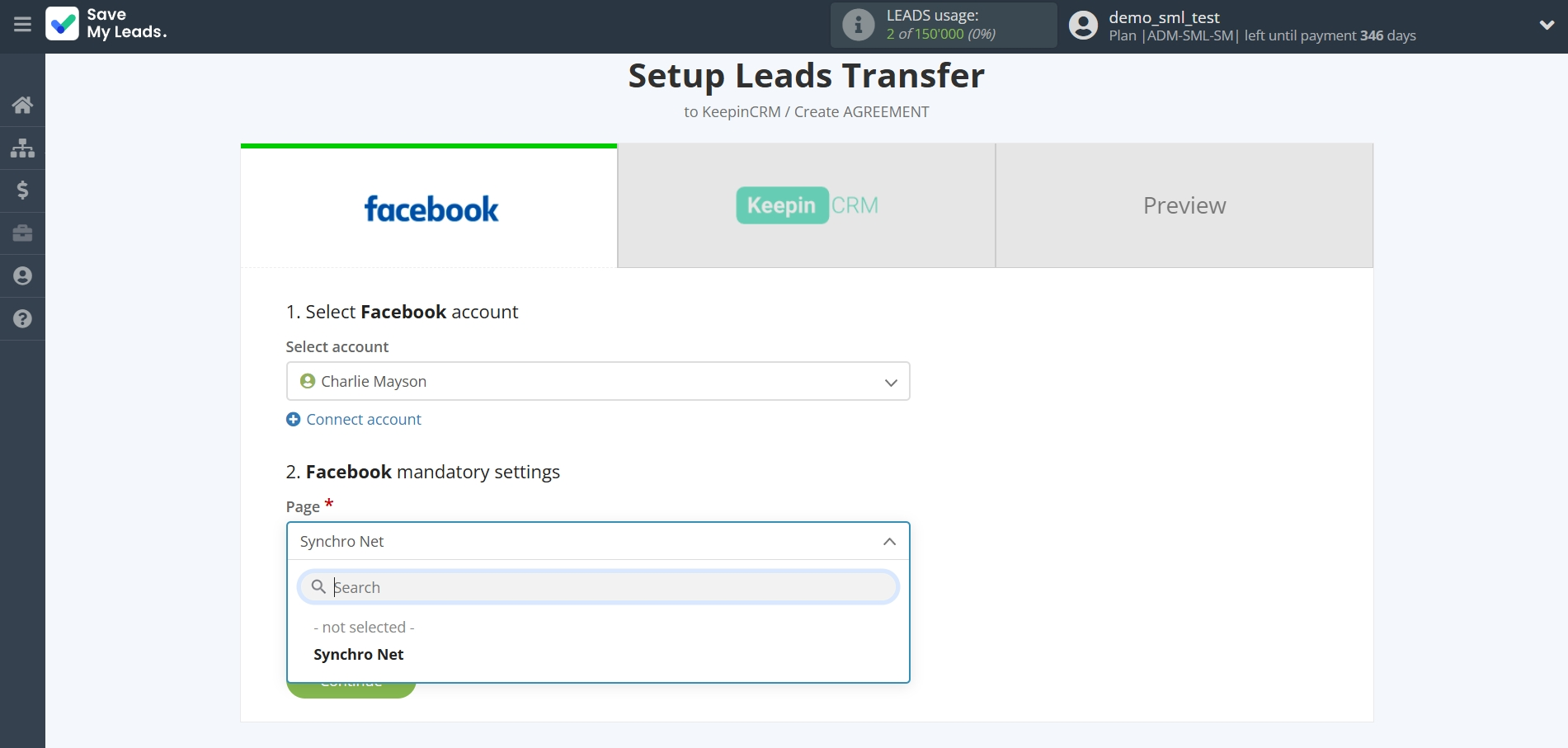 How to Connect Facebook with KeepinCRM Create Agreement | Data Source account connection How to Connect Facebook with KeepinCRM Create Agreement | Data Source account connection