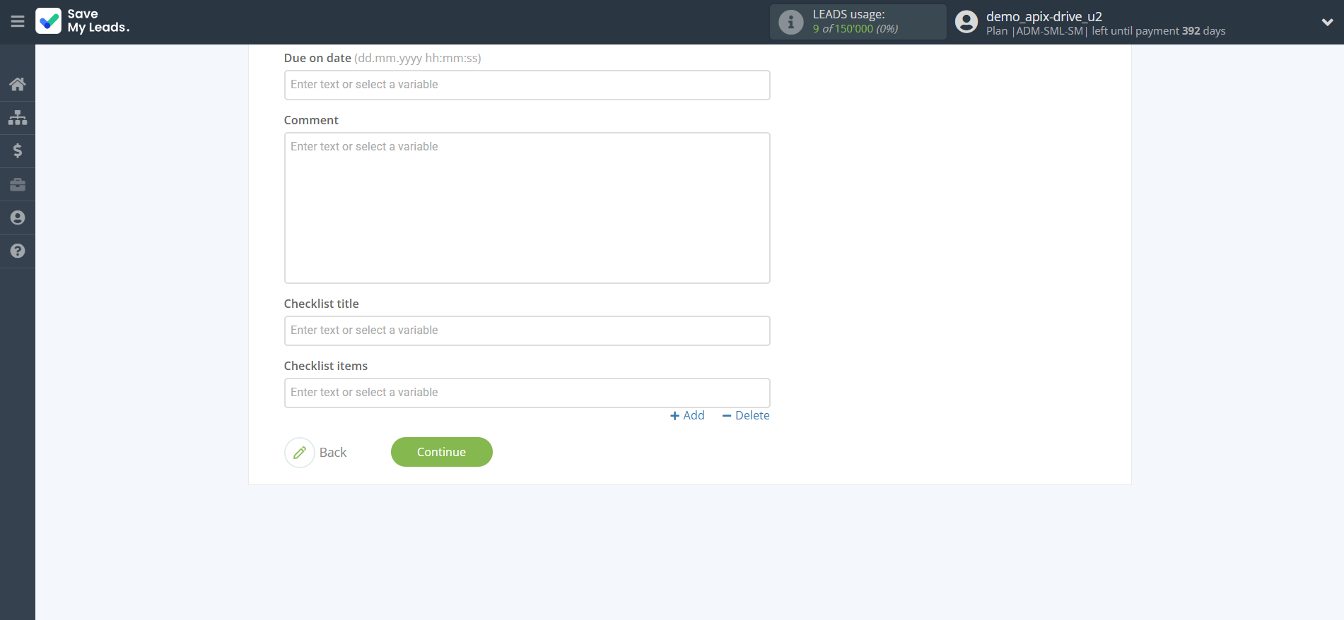 How to Connect Facebook with Trello | Assigning fields