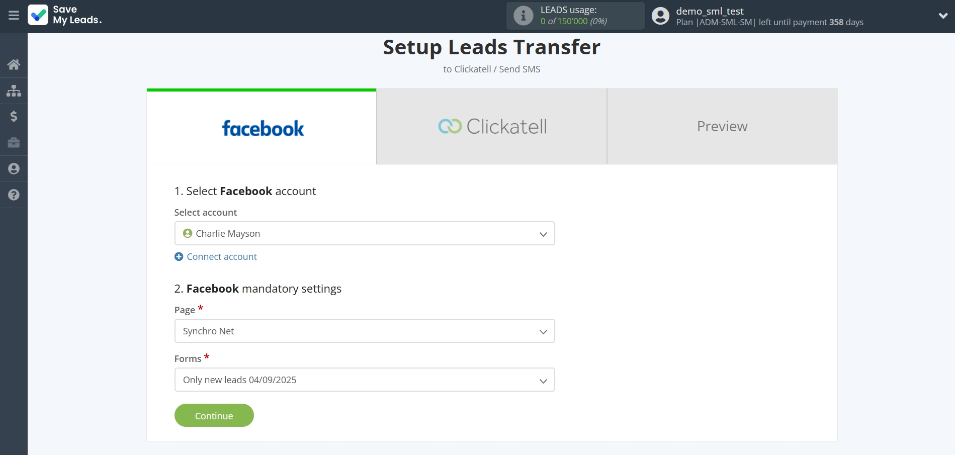 How to Connect Facebook with Clickatell | Data Source account connection How to Connect Facebook with Clickatell | Data Source account connection