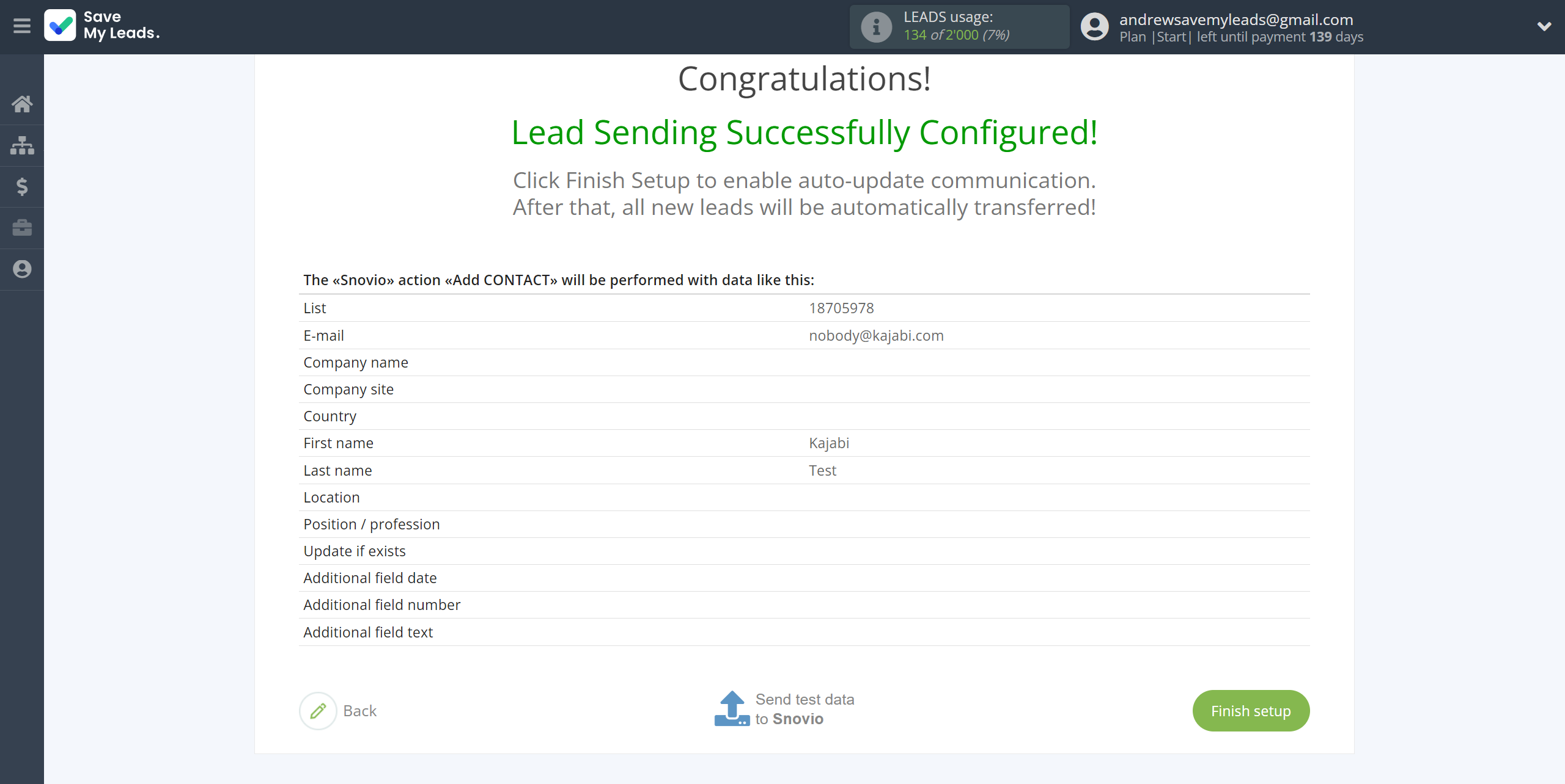 How to Connect Webhooks with Snovio Add Contact | Test data How to Connect Webhooks with Snovio Add Contact | Test data