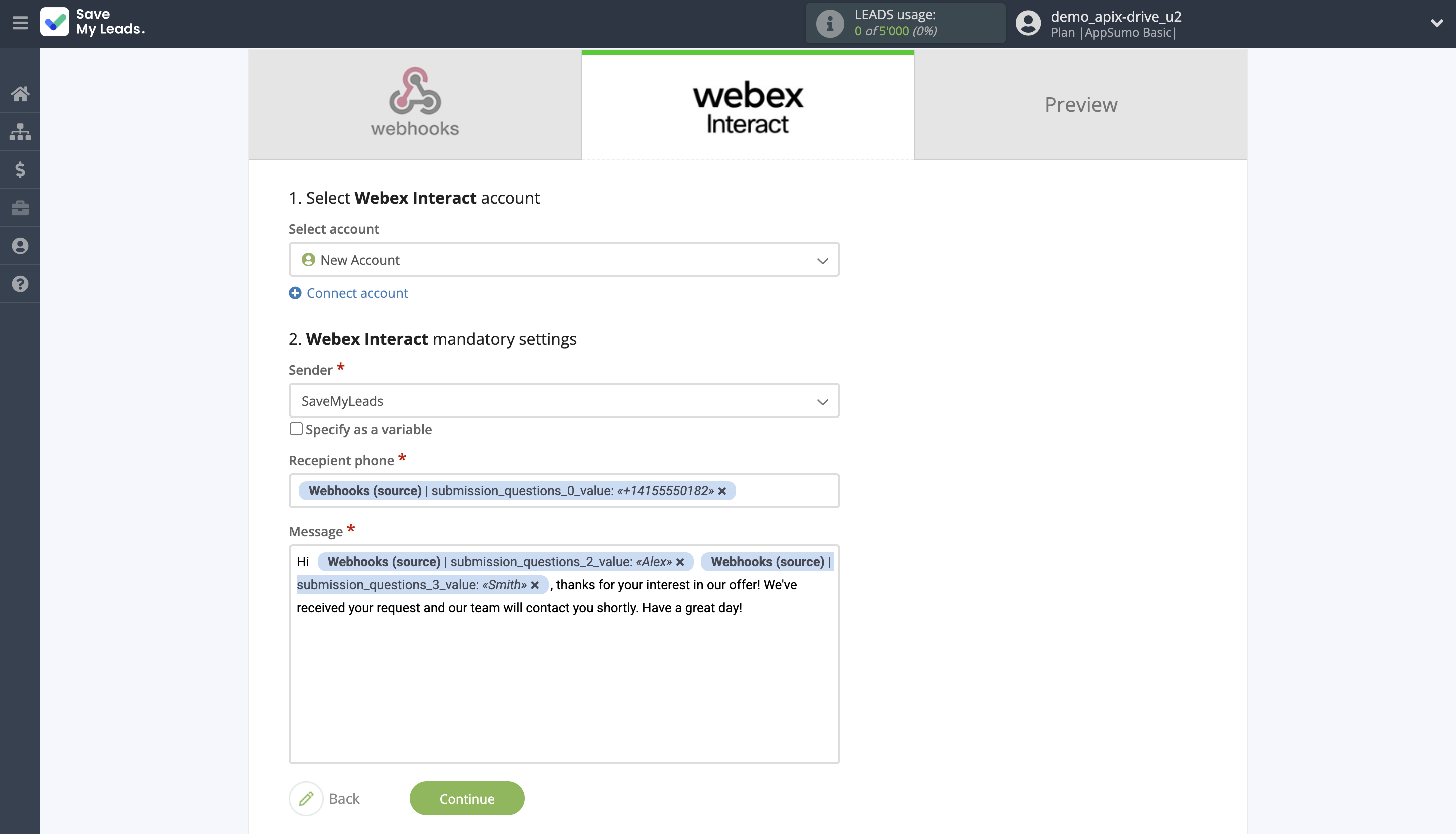 How to Connect Webhooks with Webex Interact | Assigning fields How to Connect Webhooks with Webex Interact | Assigning fields