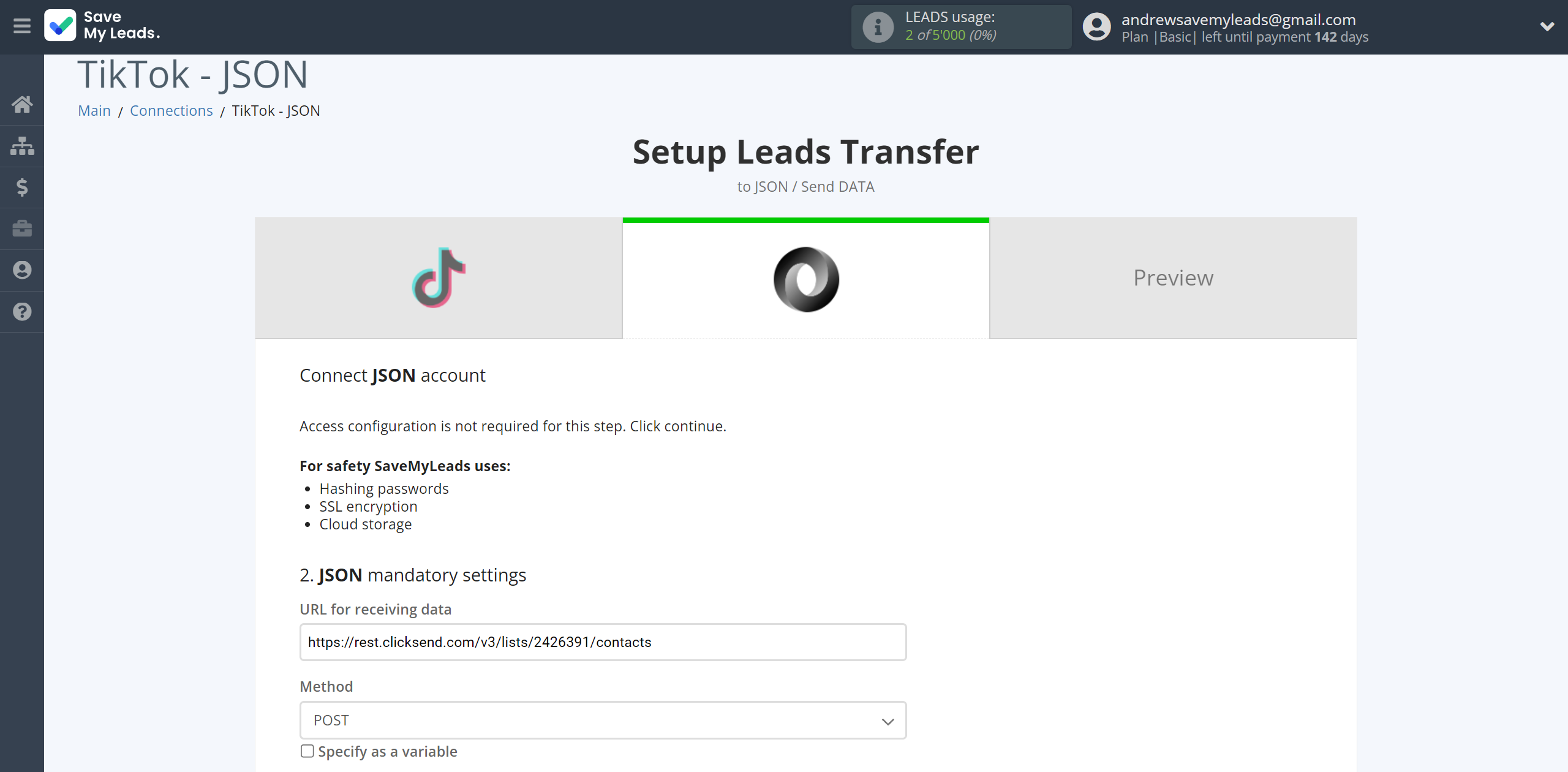 How to Connect TikTok with JSON | Connection JSON How to Connect TikTok with JSON | Connection JSON