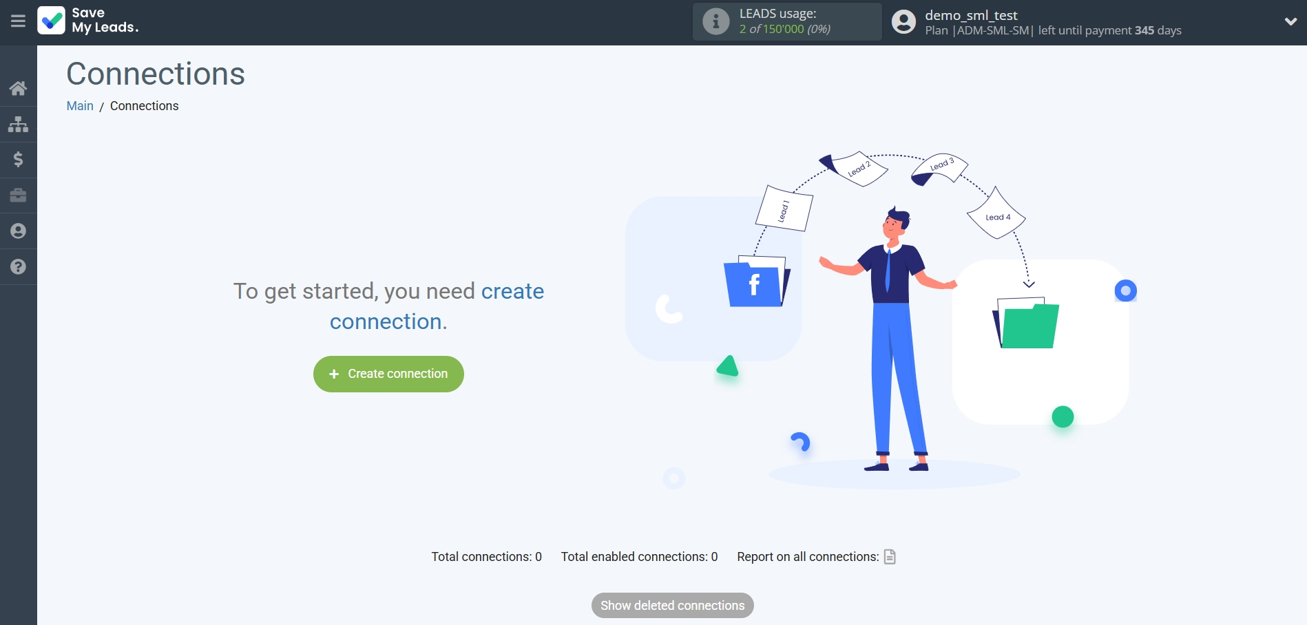 How to Connect Facebook with Reply.io | Create connection