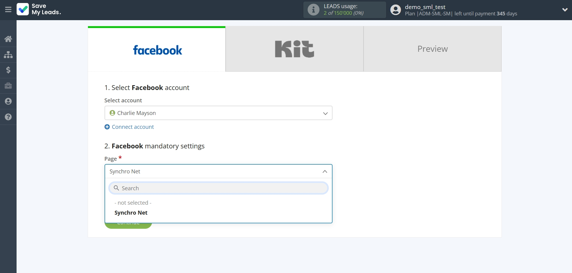 How to Connect Facebook with Kit (ConvertKit) | Data Source account connection