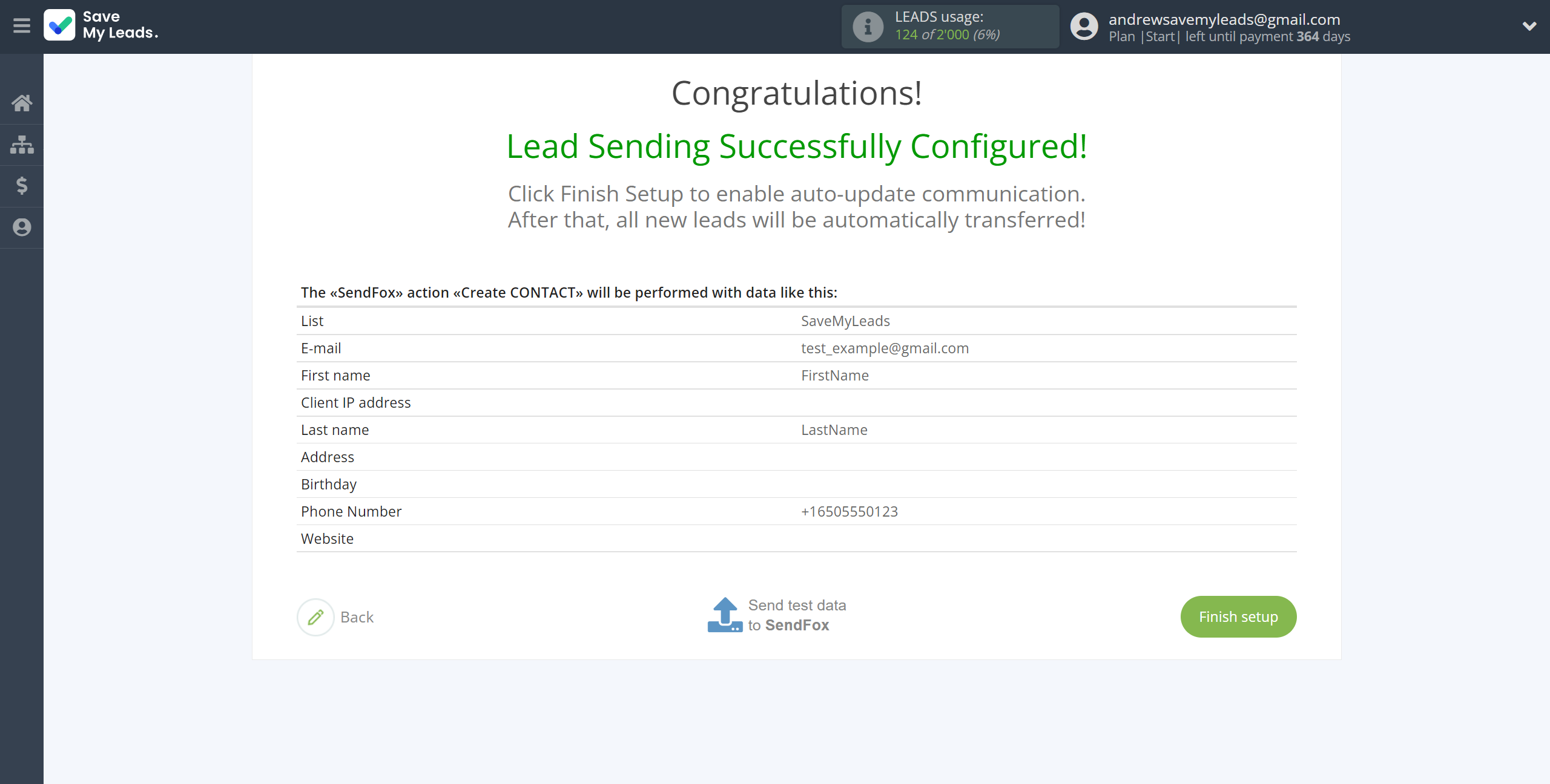 How to Connect Webhooks with SendFox | Test data How to Connect Webhooks with SendFox | Test data