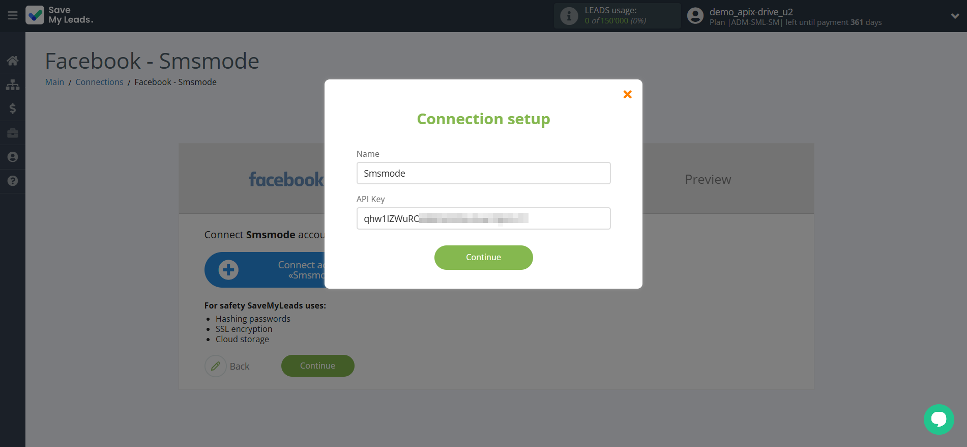How to Connect Facebook with Smsmode | Data Destination account connection How to Connect Facebook with Smsmode | Data Destination account connection