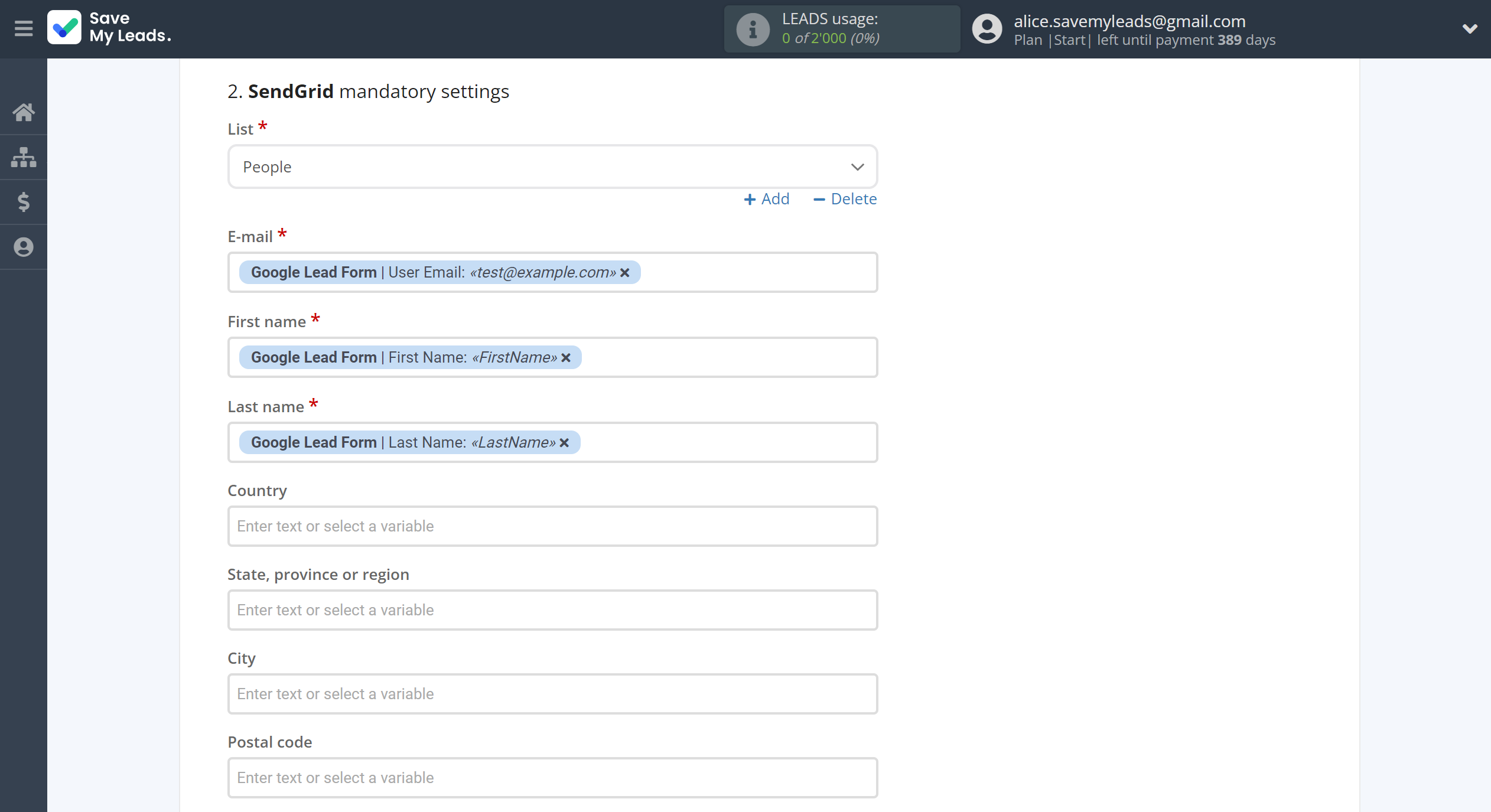 How to Connect Google Lead Form with SendGrid | Assigning fields How to Connect Google Lead Form with SendGrid | Assigning fields