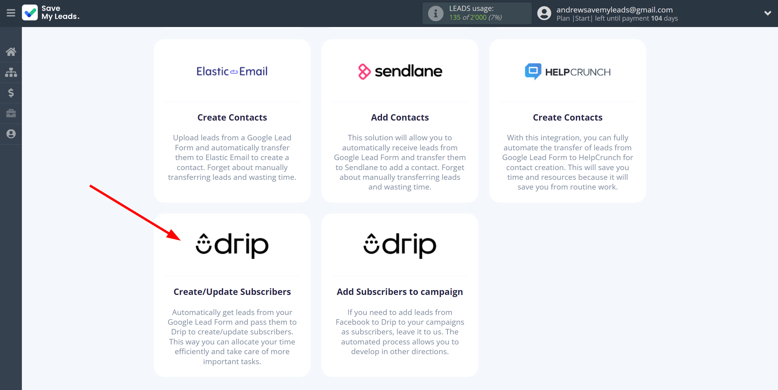 How to Connect Google Lead Form with Drip Create/Update Subscribers | Data Destination system selection How to Connect Google Lead Form with Drip Create/Update Subscribers | Data Destination system selection