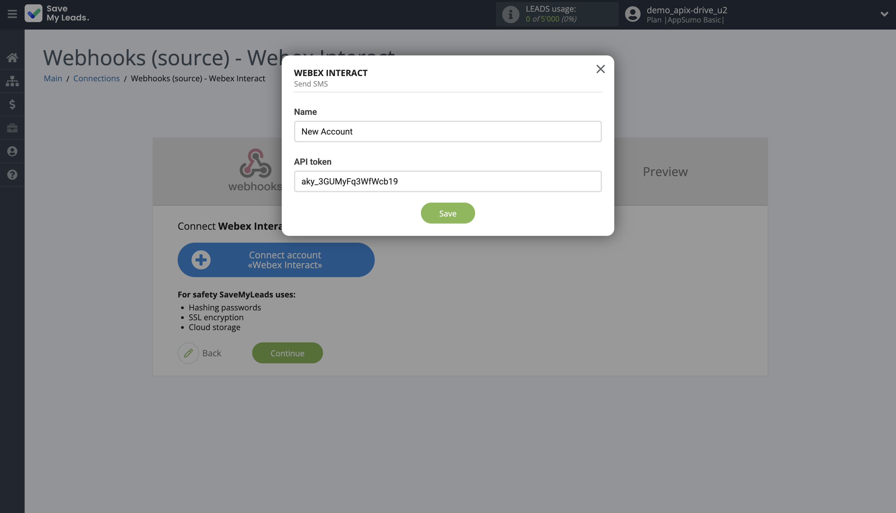 How to Connect Webhooks with Webex Interact | Data Destination account connection How to Connect Webhooks with Webex Interact | Data Destination account connection