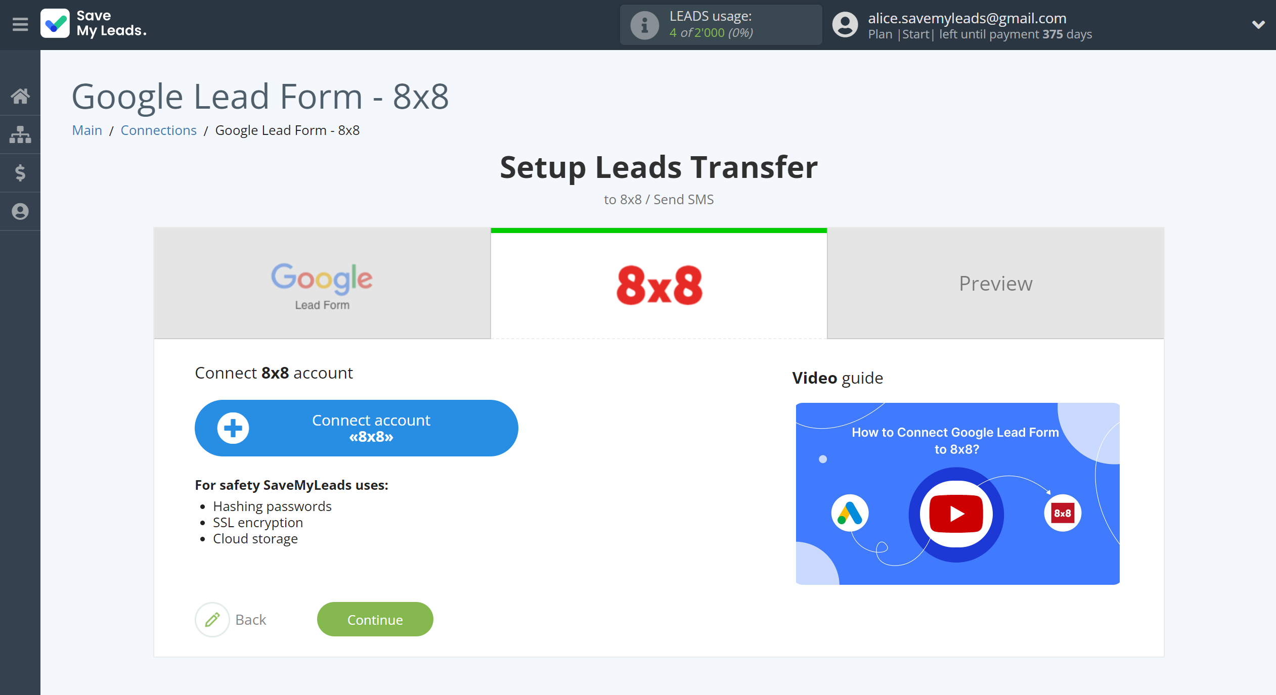How to Connect Google Lead Form with 8x8 | Data Destination account connection How to Connect Google Lead Form with 8x8 | Data Destination account connection