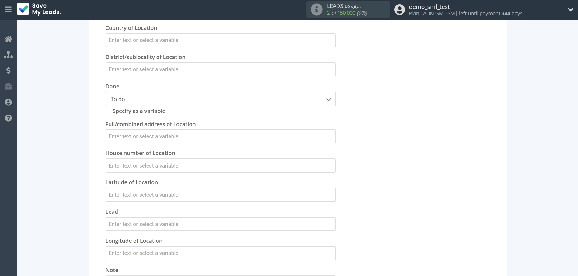 How to Connect Facebook with Pipedrive Create Task | Assigning fields