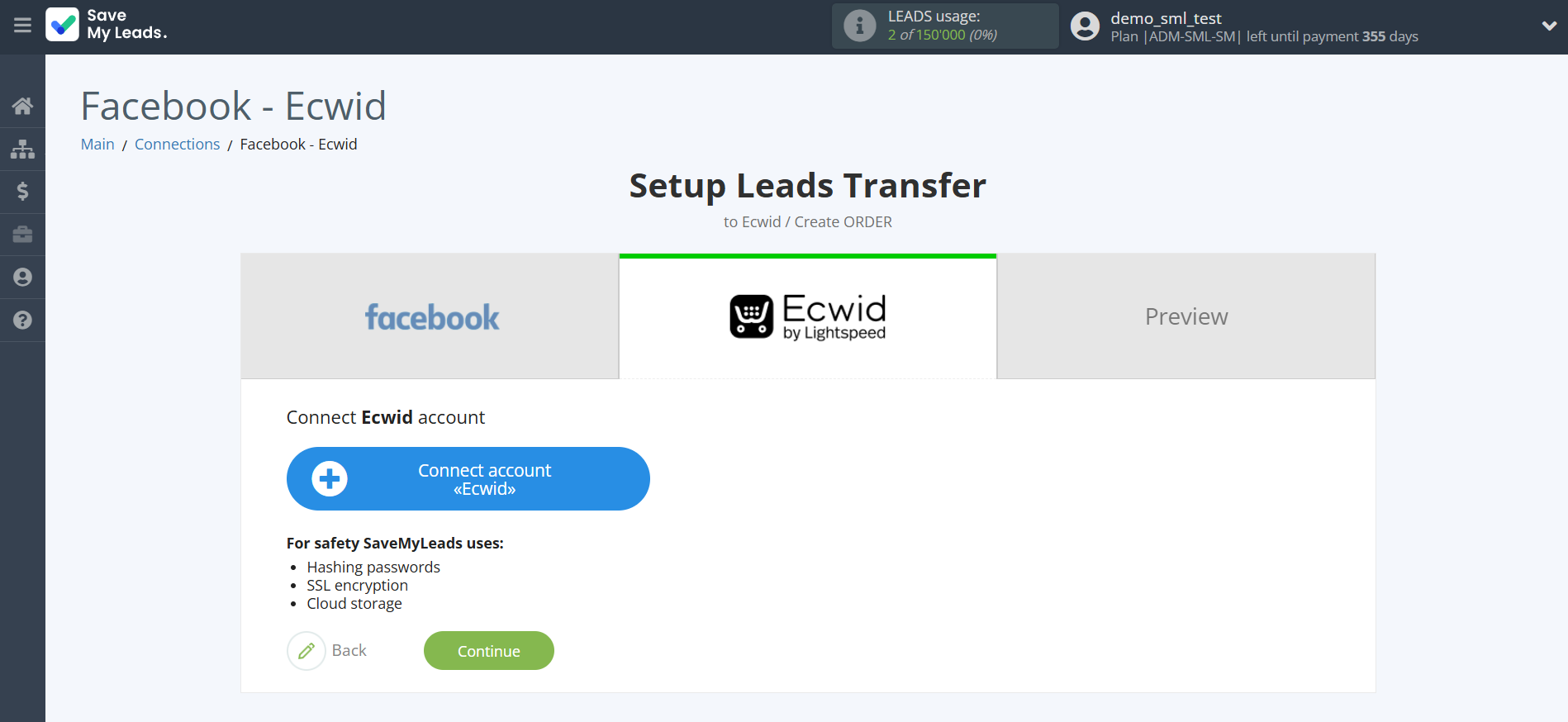 How to Connect Facebook with Ecwid Create Order | Data Destination account connection How to Connect Facebook with Ecwid Create Order | Data Destination account connection