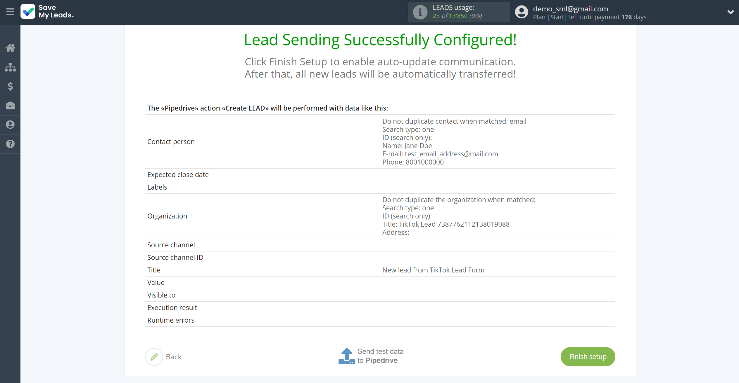 How to Connect TikTok with Pipedrive Create Lead | Test data How to Connect TikTok with Pipedrive Create Lead | Test data