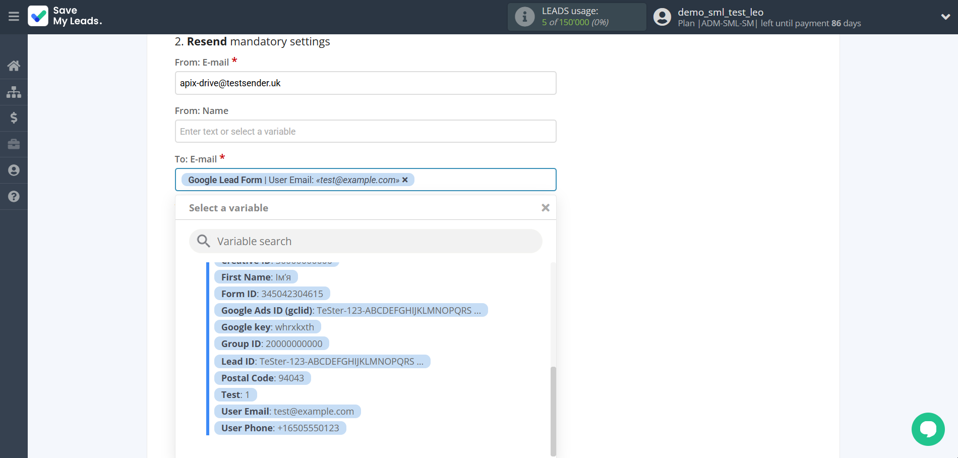 How to Connect Google Lead Form with Resend | Assigning fields