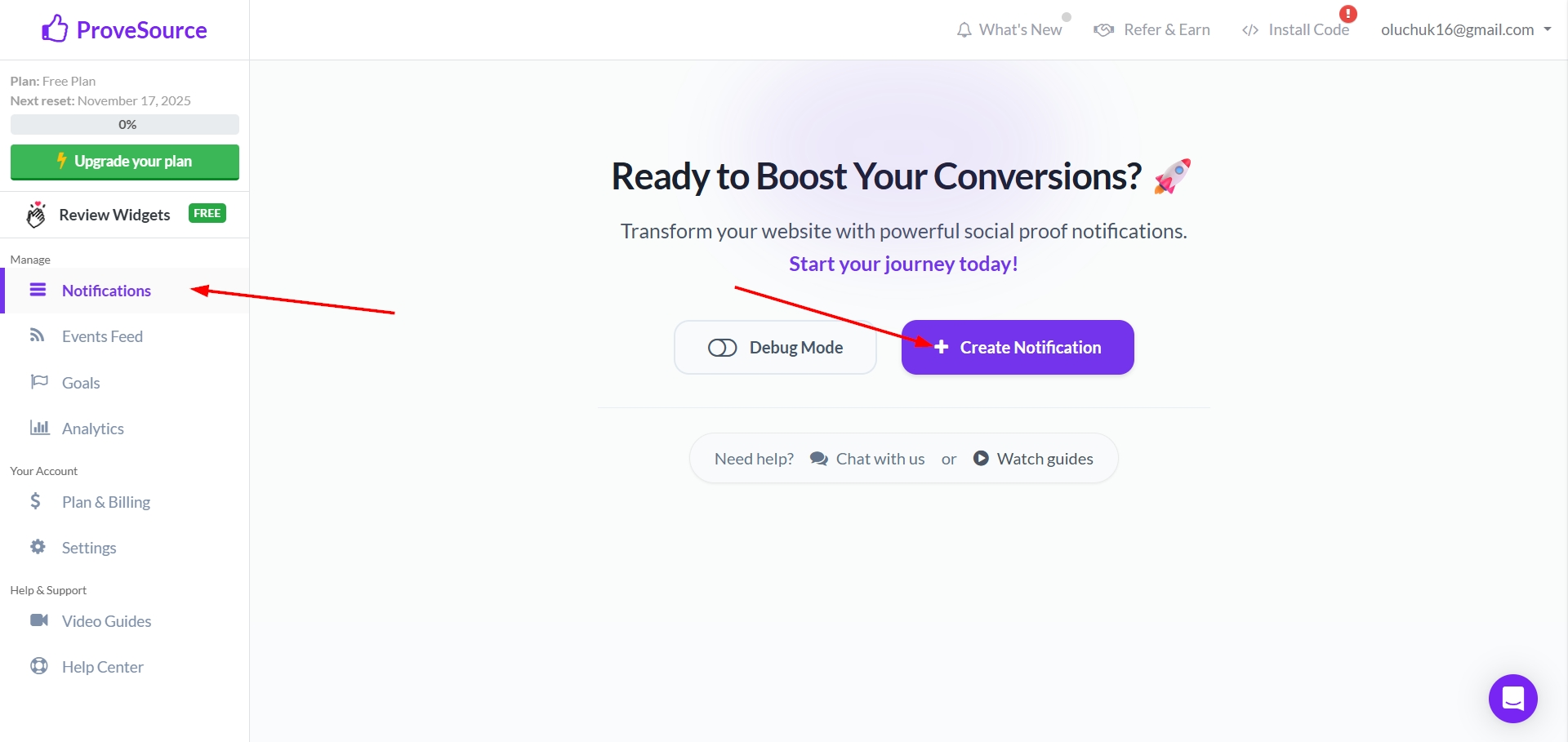 How to Connect Facebook with ProveSource | Data Destination account connection