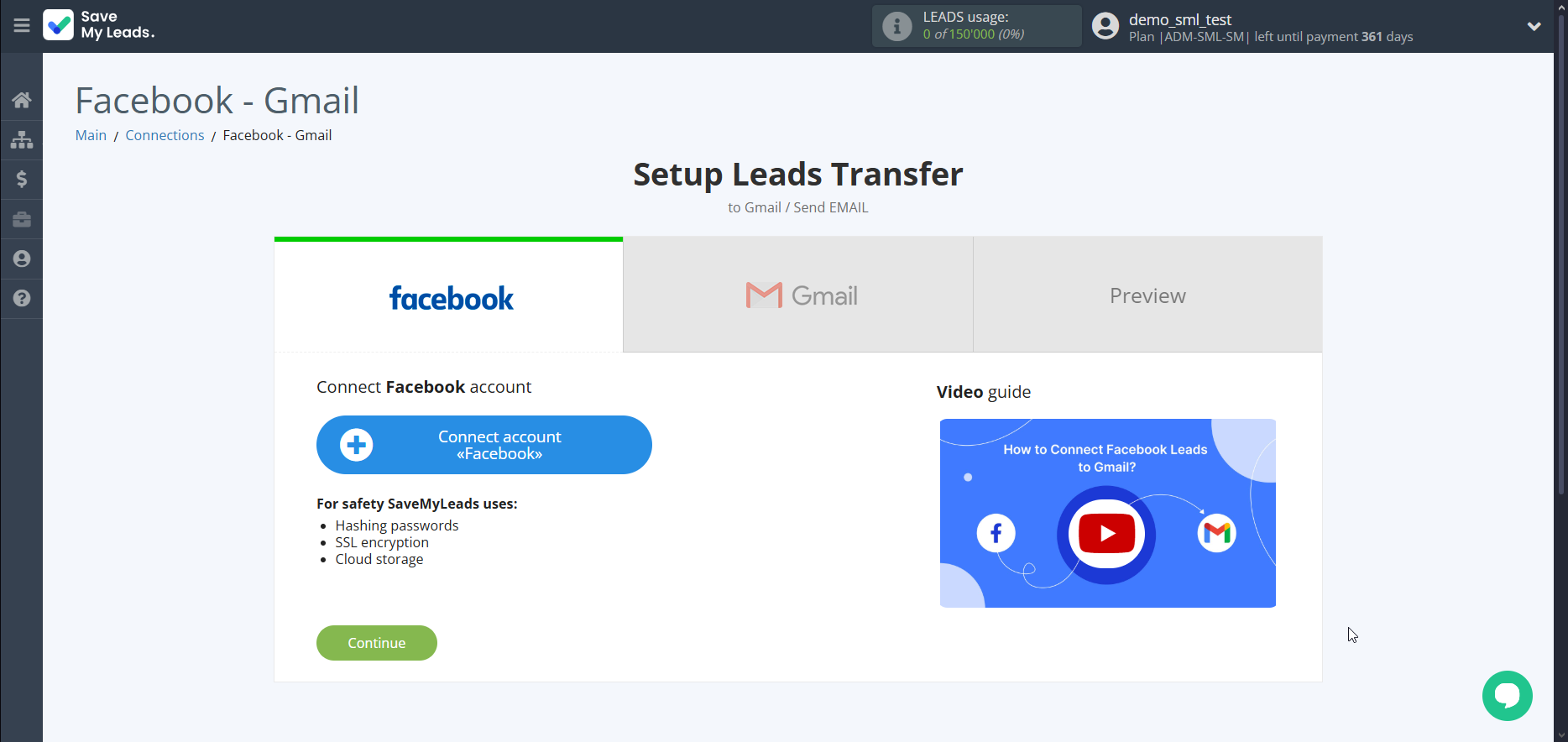 How to Connect Facebook with Gmail | Data Source account connection How to Connect Facebook with Gmail | Data Source account connection