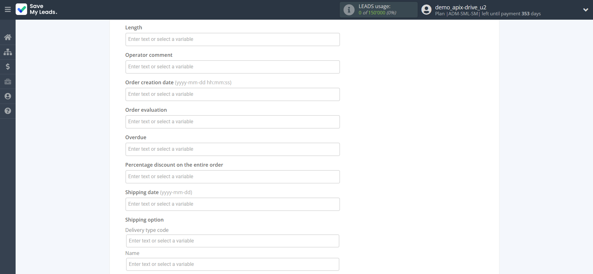 How to Connect Facebook with Simla Create Order | Assigning fields How to Connect Facebook with Simla Create Order | Assigning fields