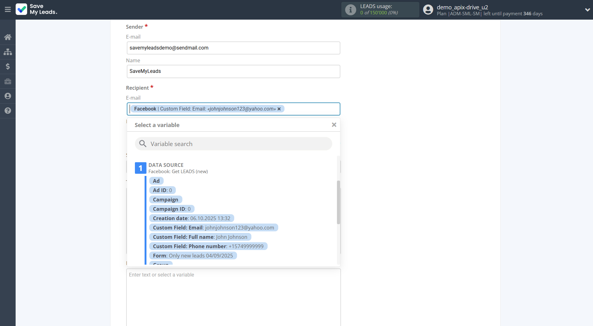 How to Connect Facebook with MailerSend Send Email | Assigning fields How to Connect Facebook with MailerSend Send Email | Assigning fields