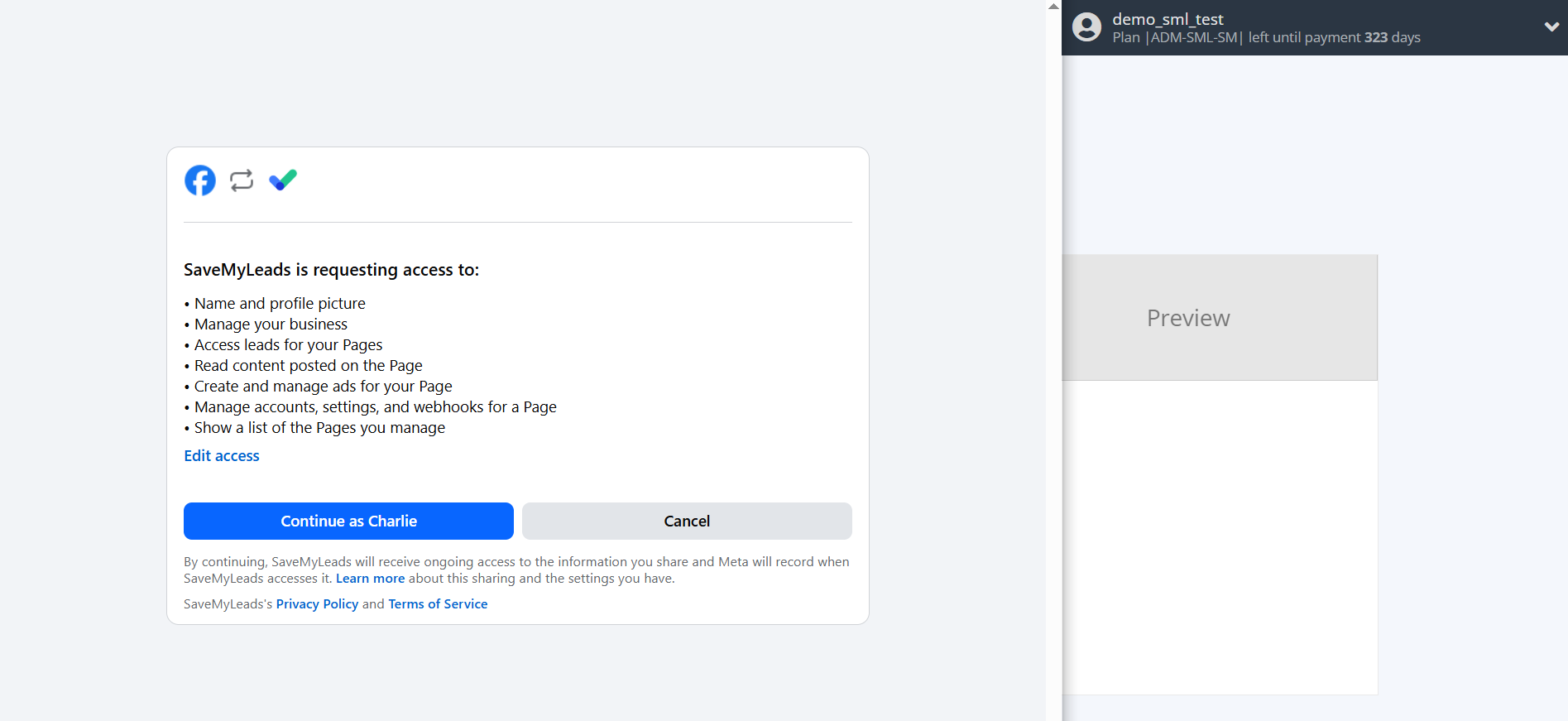 How to Connect Facebook with Crove | Data Source account connection