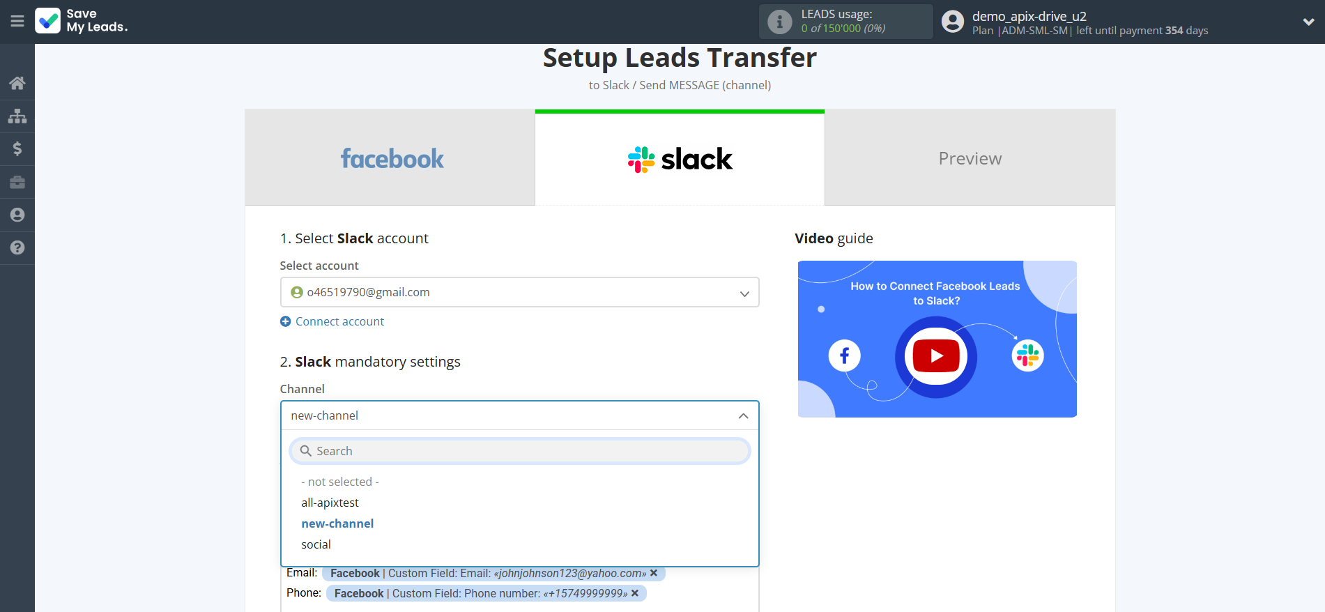 How to Connect Facebook with Slack Channel Notification | Assigning fields How to Connect Facebook with Slack Channel Notification | Assigning fields