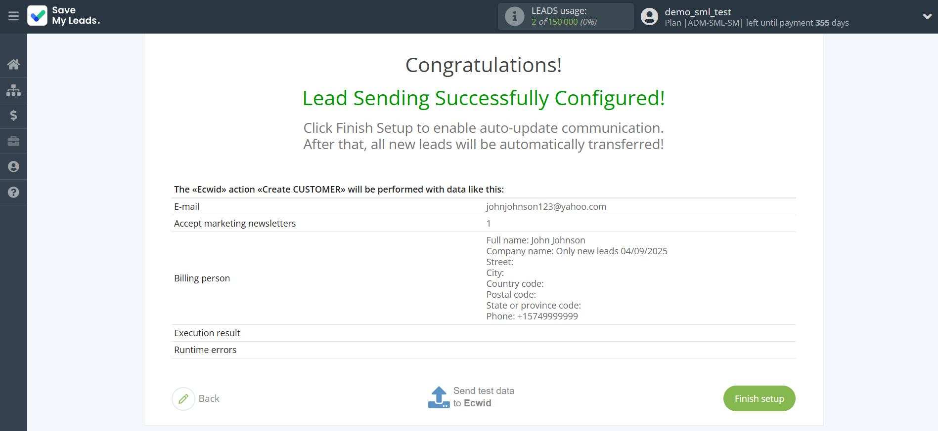 How to Connect Facebook with Ecwid Create Customers | Test data How to Connect Facebook with Ecwid Create Customers | Test data