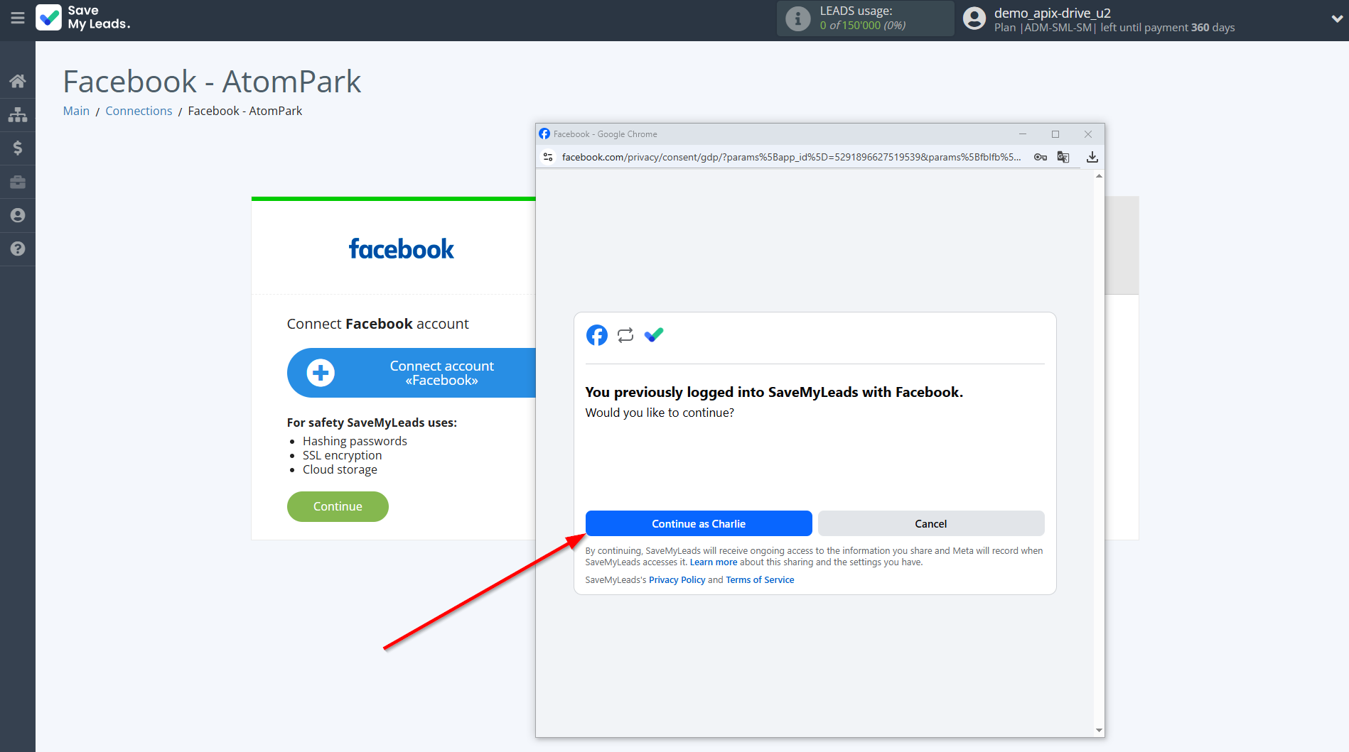 How to Connect Facebook with AtomPark | Data Source account connection How to Connect Facebook with AtomPark | Data Source account connection