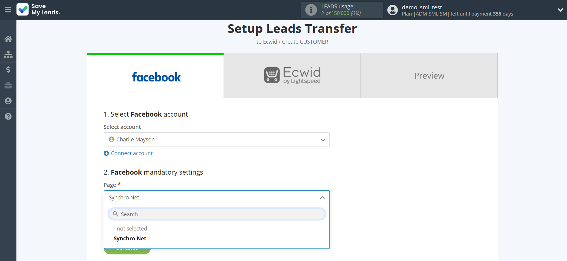 How to Connect Facebook with Ecwid Create Customers | Data Source account connection How to Connect Facebook with Ecwid Create Customers | Data Source account connection