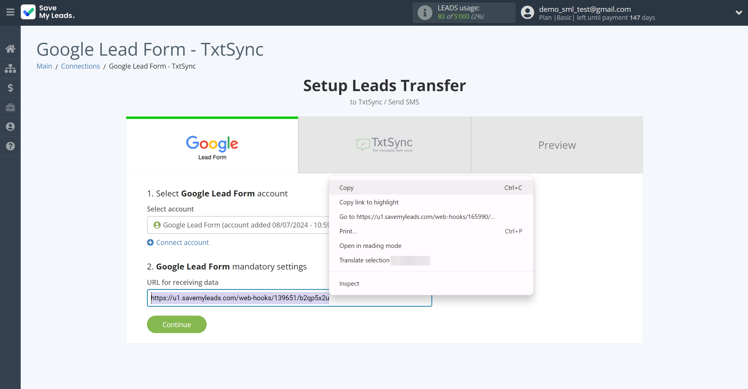 How to Connect Google Lead Form with TxtSync | Data Source account connection How to Connect Google Lead Form with TxtSync | Data Source account connection