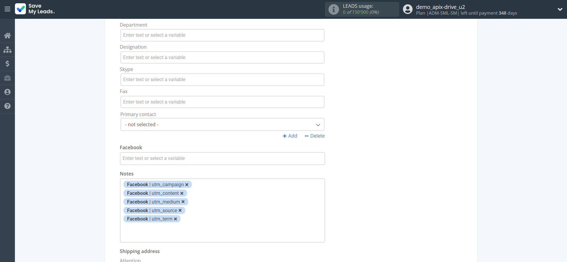 How to Connect Facebook with Zoho Inventory Create Contacts | Assigning fields How to Connect Facebook with Zoho Inventory Create Contacts | Assigning fields