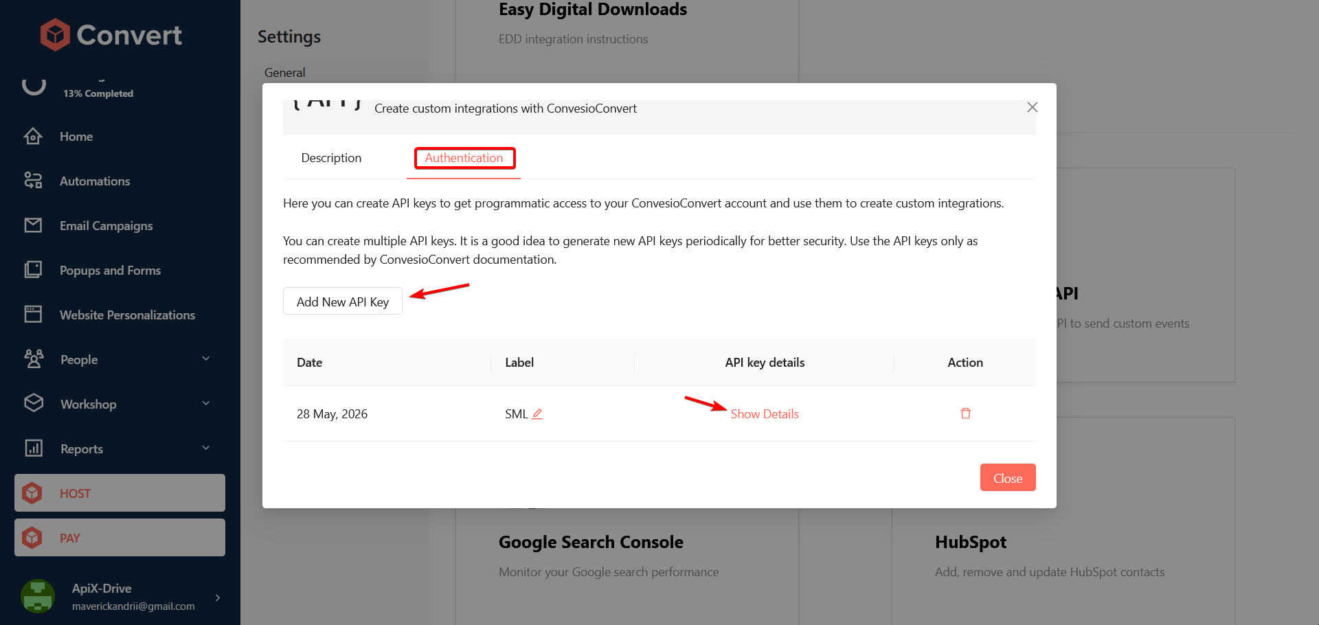 How to Connect Webhooks with ConvesioConvert | Data Destination account connection How to Connect Webhooks with ConvesioConvert | Data Destination account connection