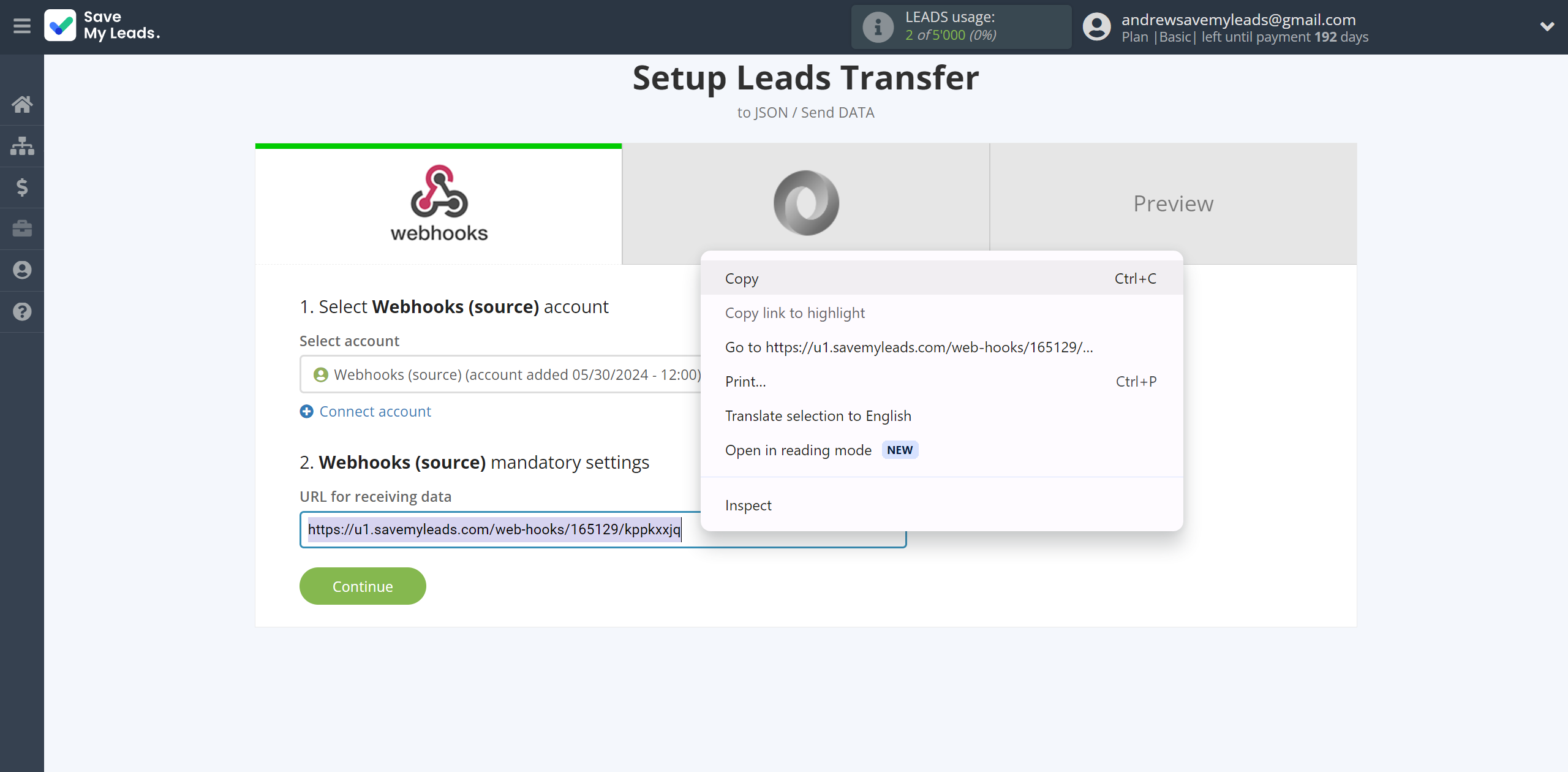 How to Connect Webhooks with JSON | Data Source account connection How to Connect Webhooks with JSON | Data Source account connection