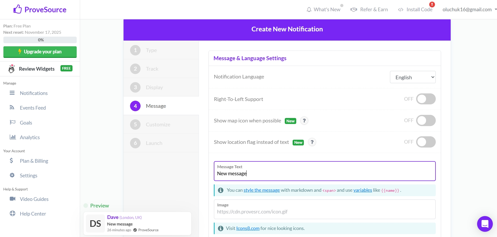 How to Connect Facebook with ProveSource | Data Destination account connection