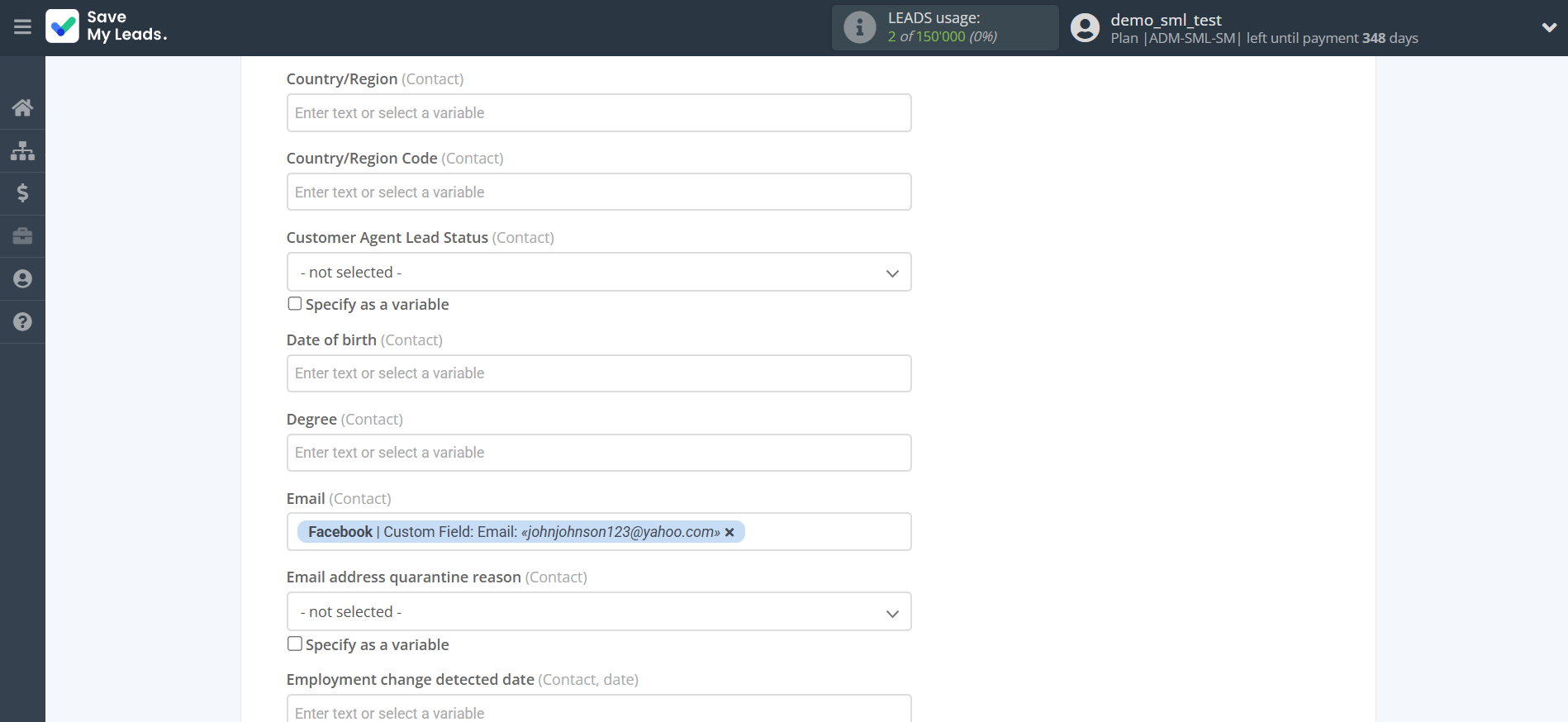 How to Connect Facebook with HubSpot Create Deal | Assigning fields How to Connect Facebook with HubSpot Create Deal | Assigning fields