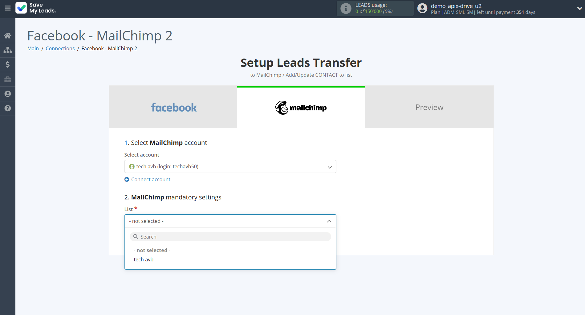 How to Connect Facebook with MailChimp | Assigning fields How to Connect Facebook with MailChimp | Assigning fields