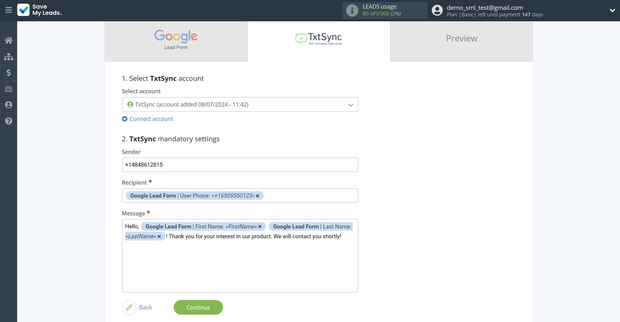 How to Connect Google Lead Form with TxtSync | Assigning fields How to Connect Google Lead Form with TxtSync | Assigning fields