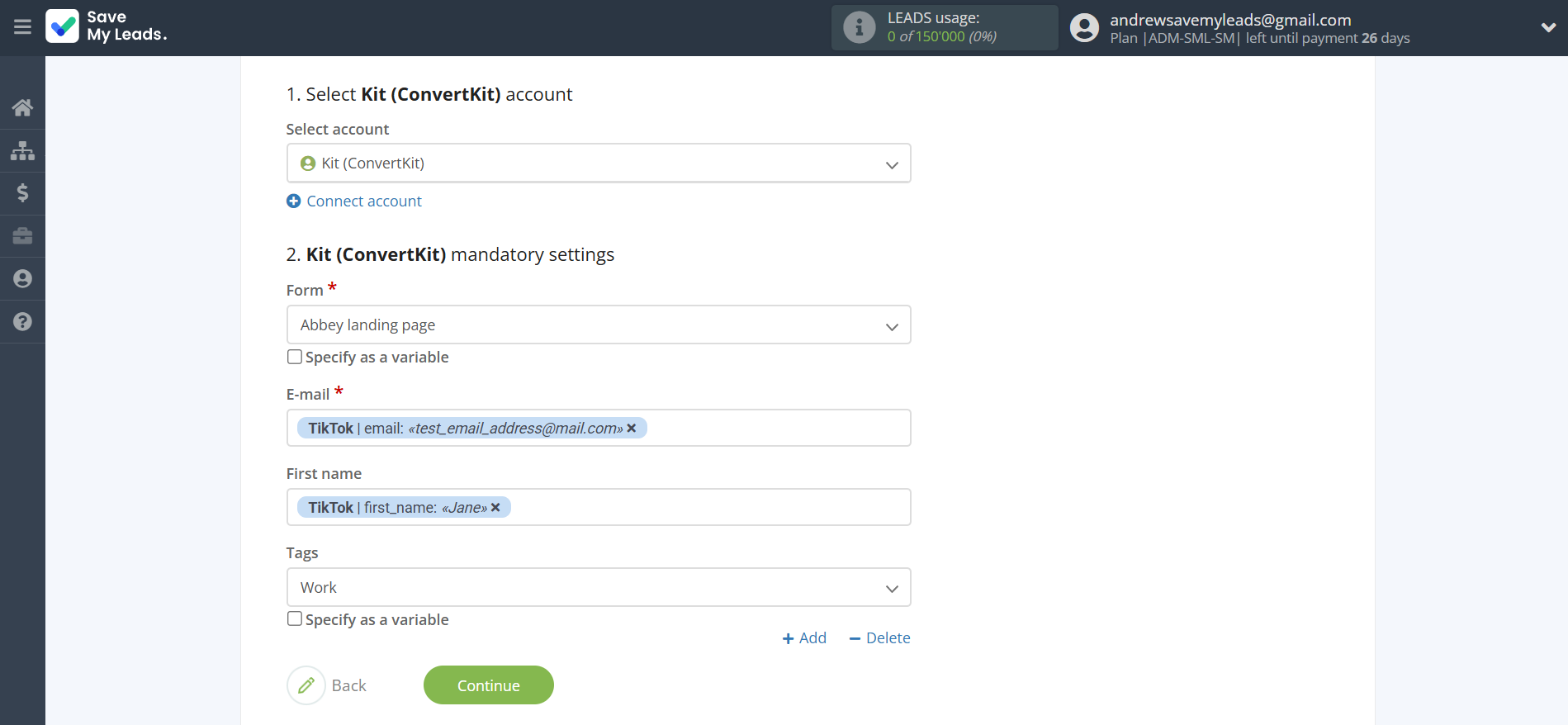 How to Connect TikTok with Kit (ConvertKit) | Assigning fields How to Connect TikTok with Kit (ConvertKit) | Assigning fields