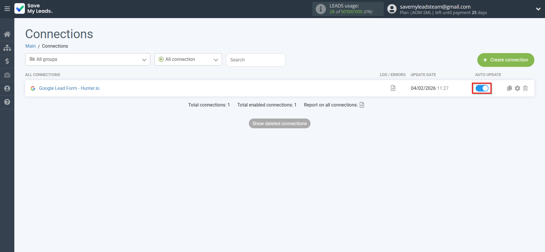 How to Connect Google Lead Form with Hunter.io | Enable auto-update
