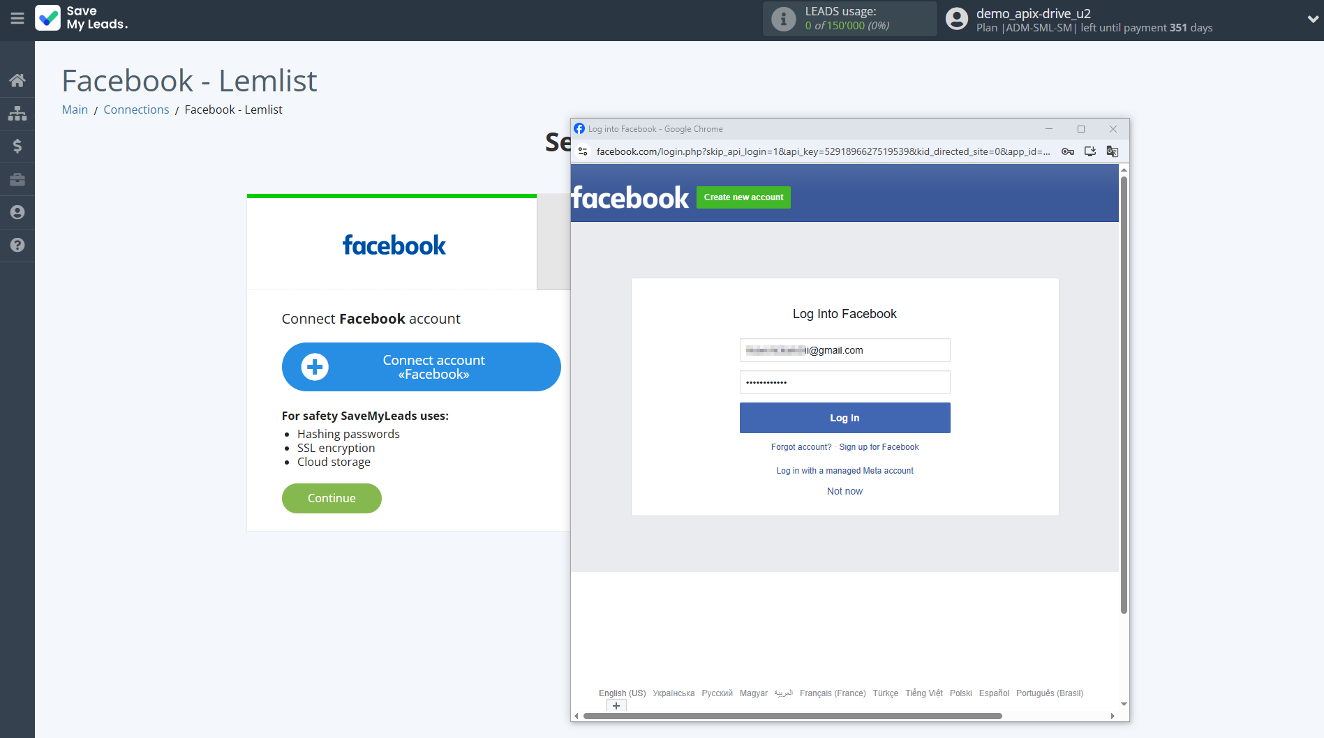 How to Connect Facebook with Lemlist | Data Source account How to Connect Facebook with Lemlist | Data Source account